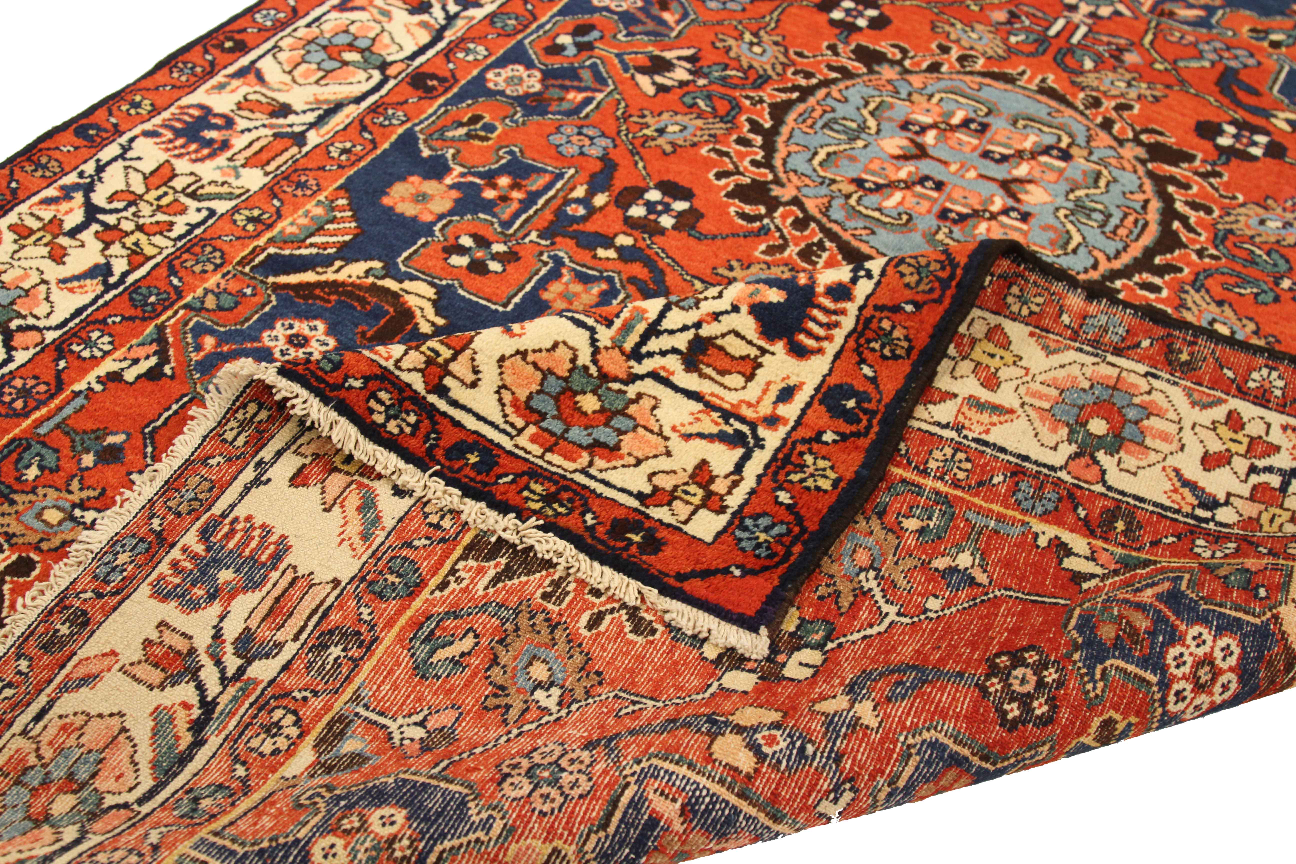 Thumbnail 4 for Antique Persian Malayer Traditional Rug 75081