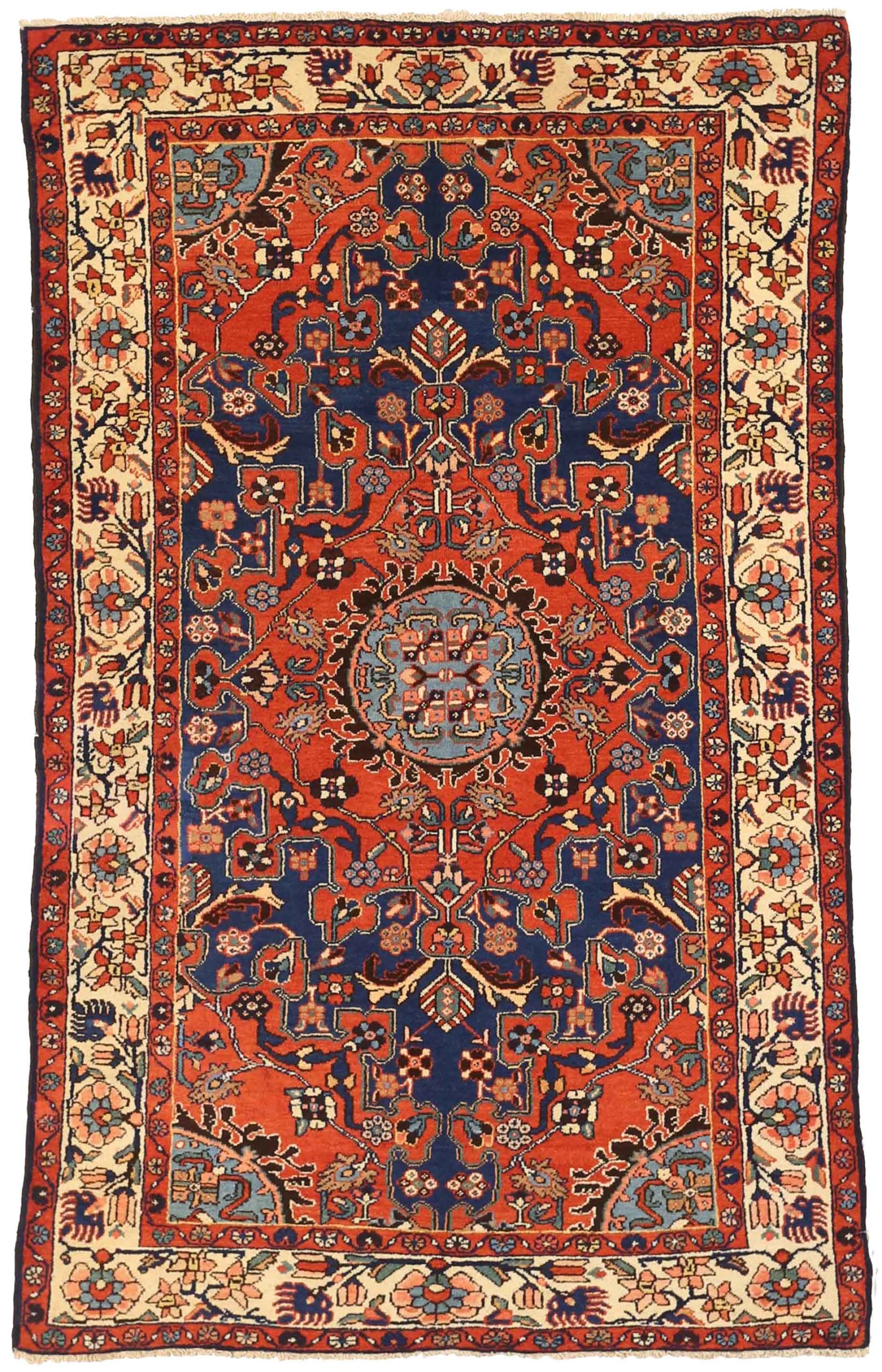 Thumbnail 8 for Antique Persian Malayer Traditional Rug 75081
