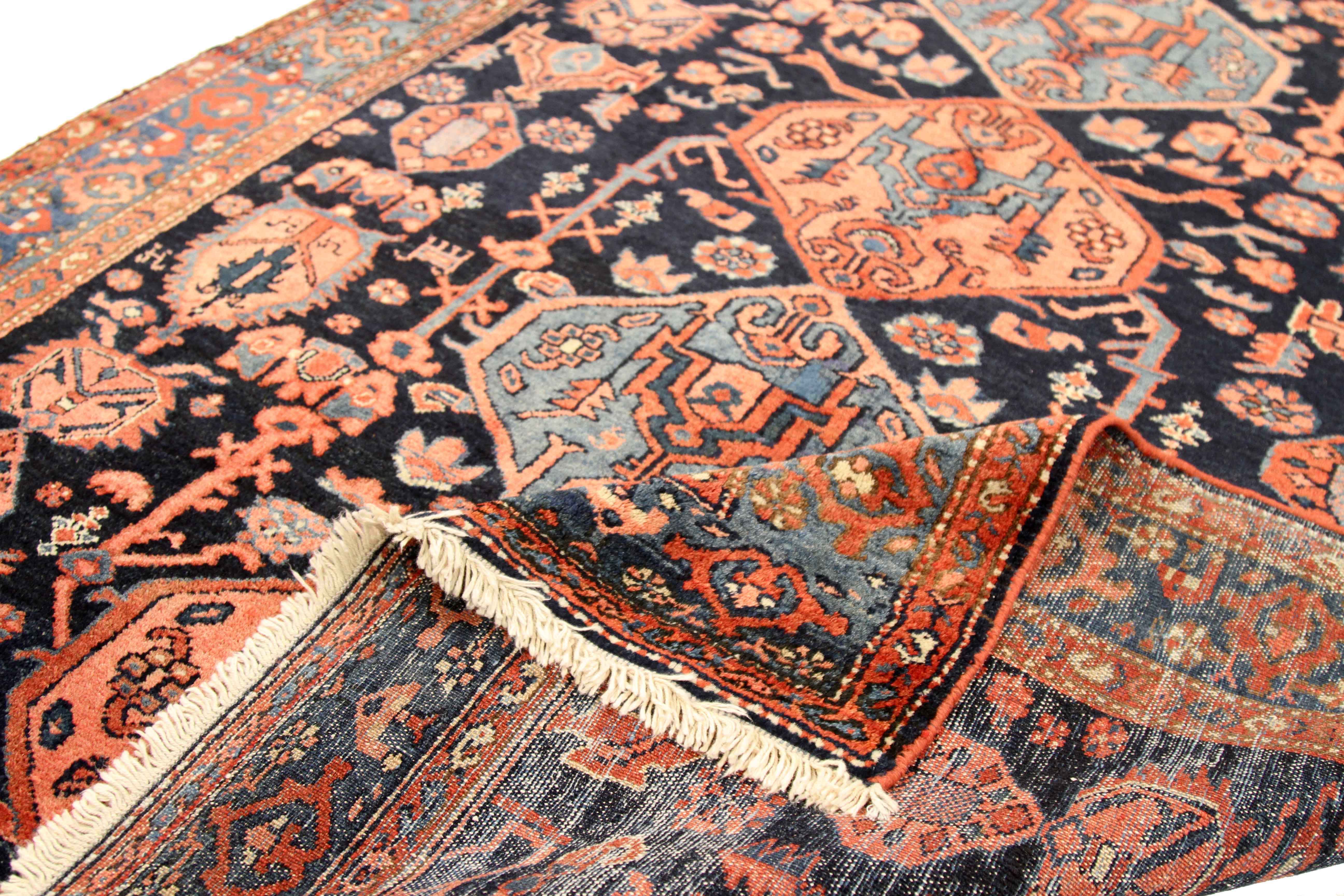 Thumbnail 2 for Antique Persian Hamadan Traditional Rug 75084