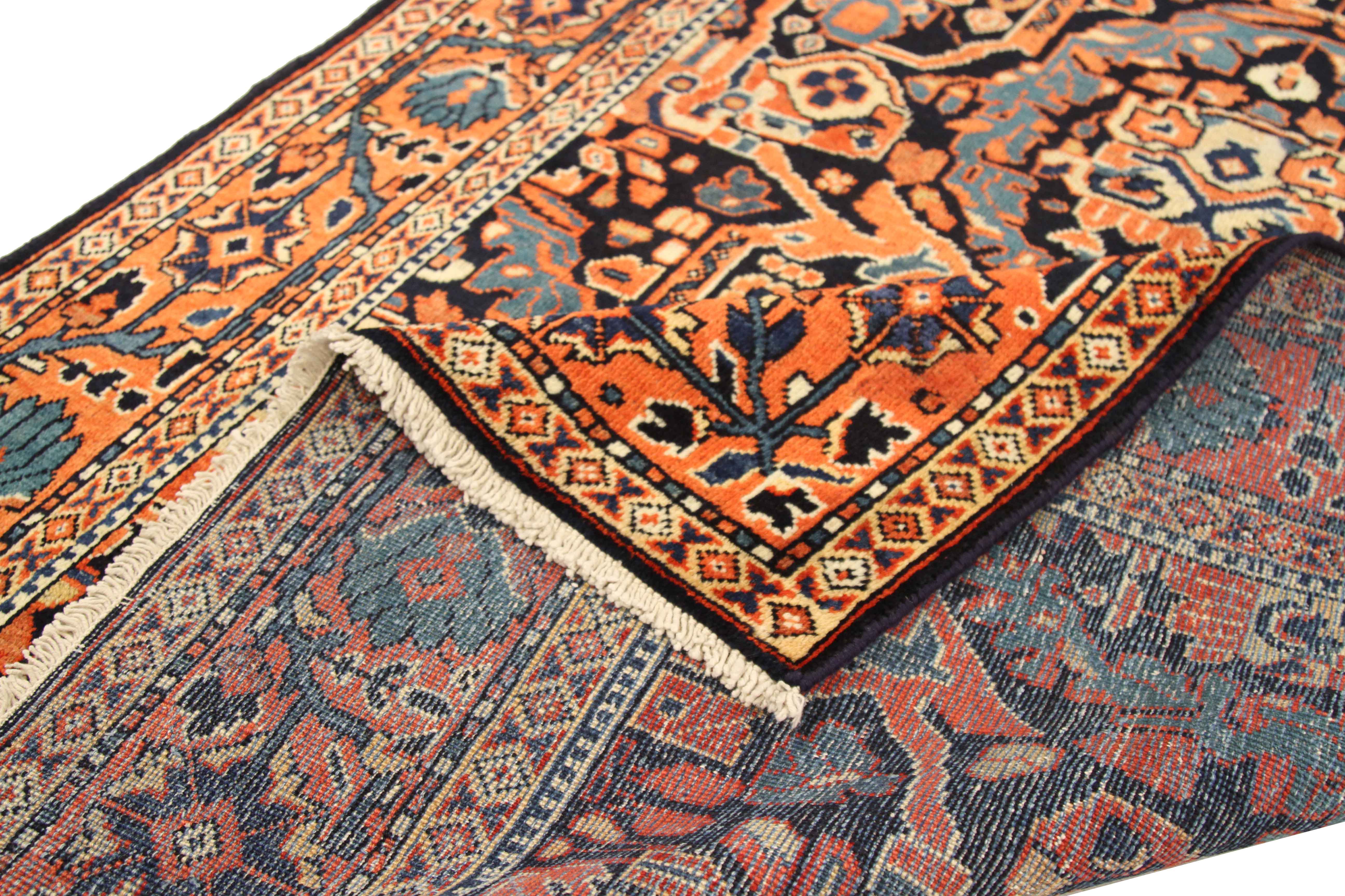 Thumbnail 2 for Antique Persian Mahal Traditional Rug 75088