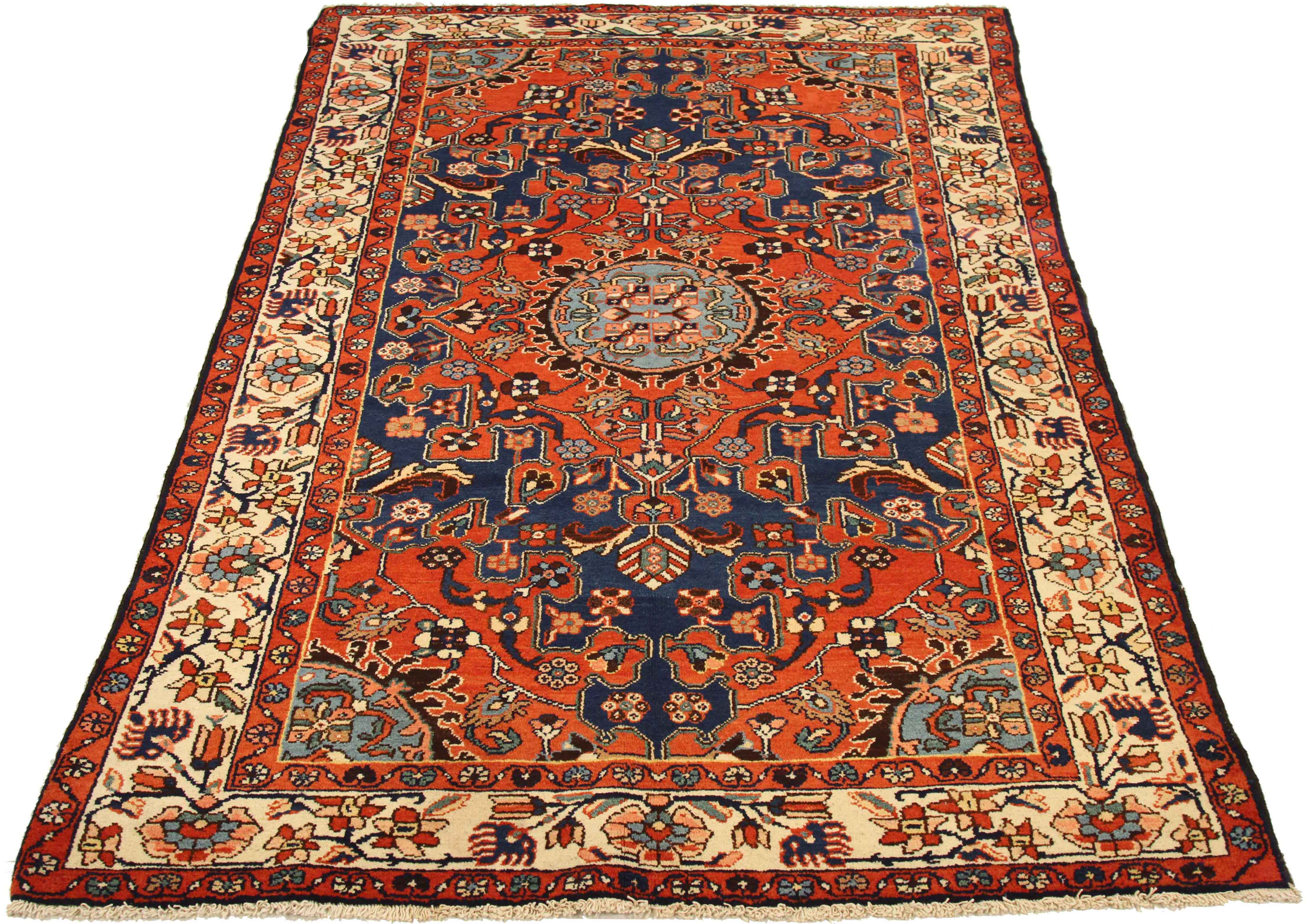 Thumbnail 7 for Antique Persian Malayer Traditional Rug 75081