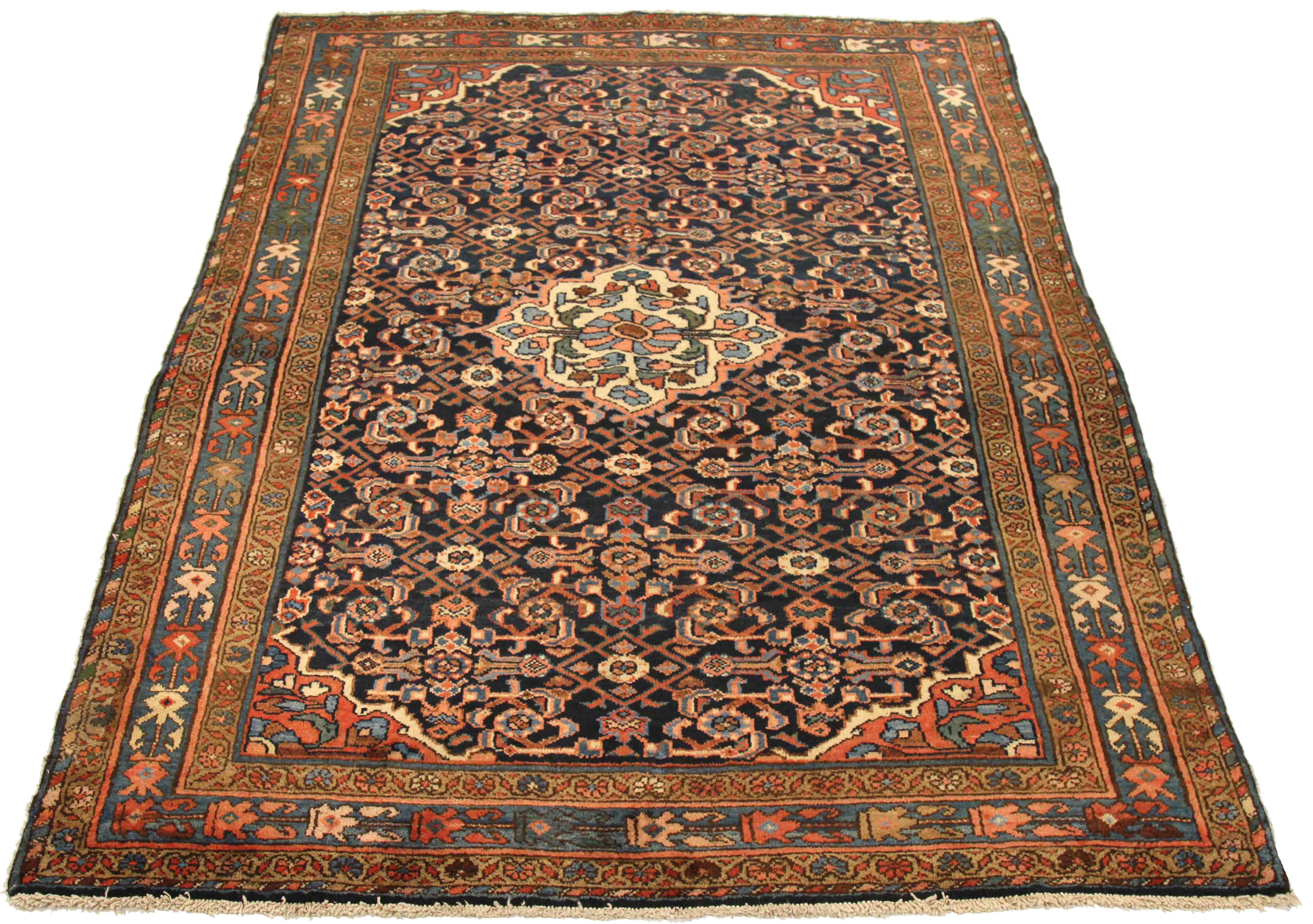 Thumbnail 4 for Antique Persian Hamadan Traditional Rug 75068