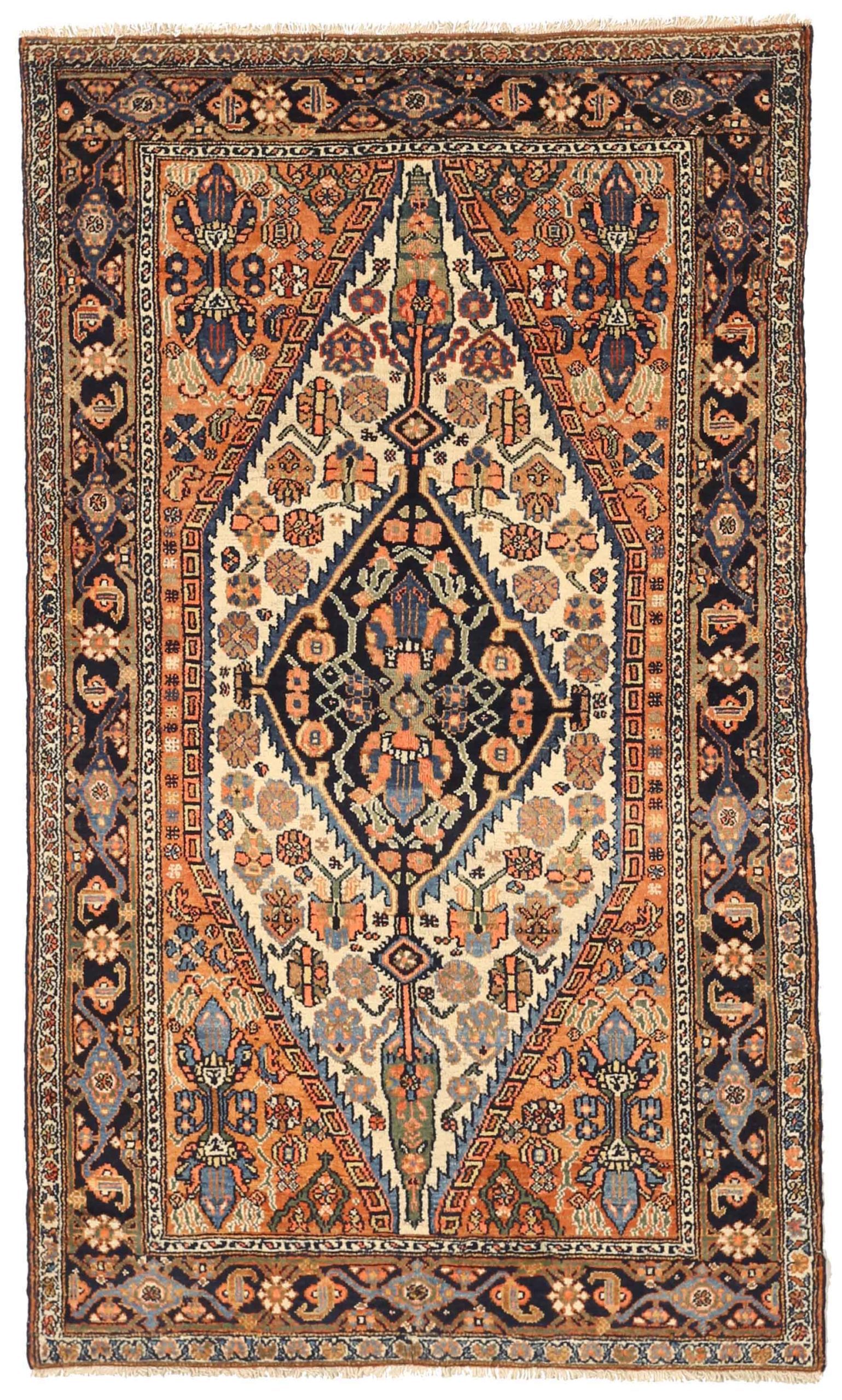 Thumbnail 6 for Antique Persian Hamadan Traditional Rug 75070
