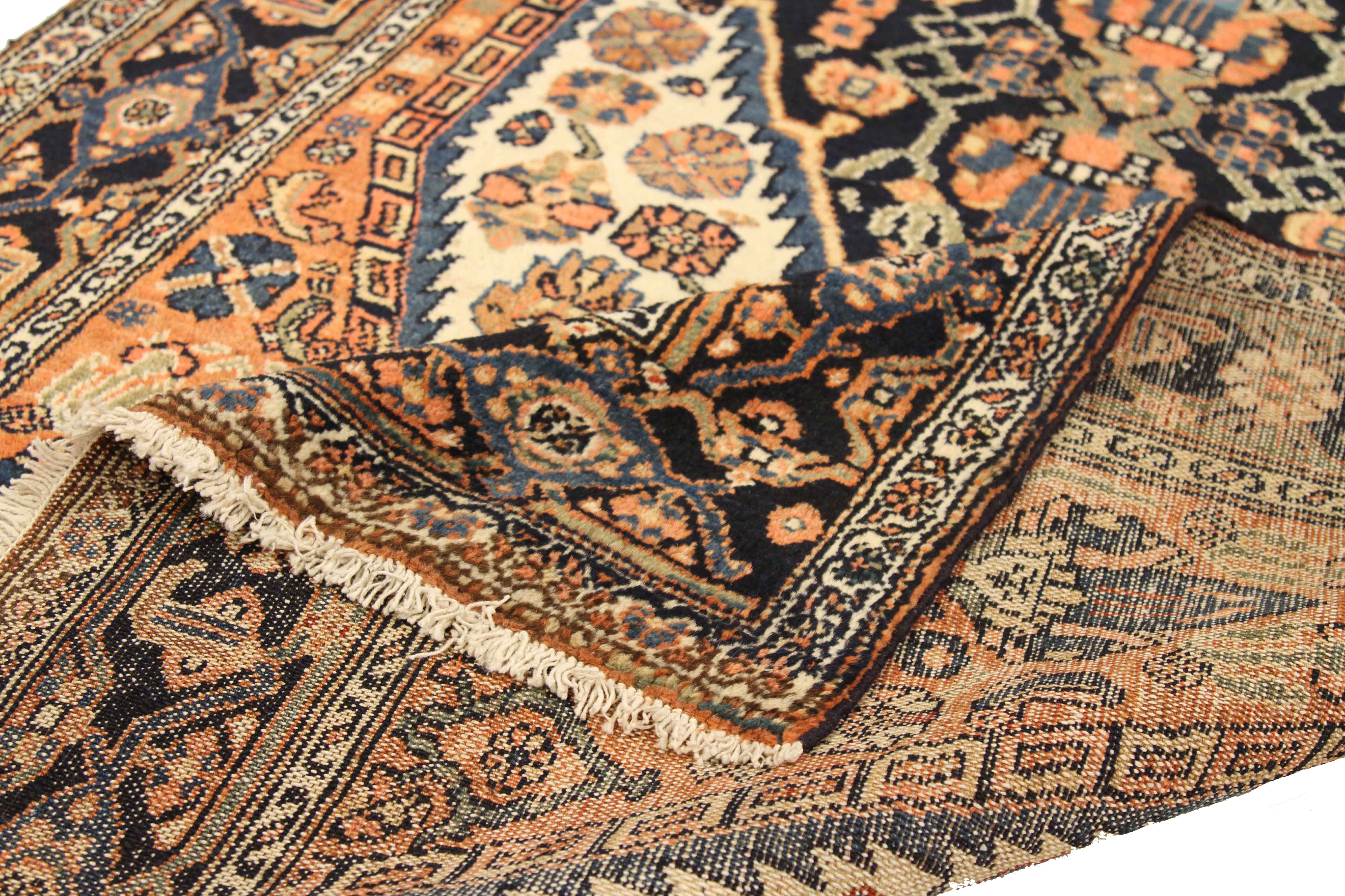 Thumbnail 2 for Antique Persian Hamadan Traditional Rug 75070