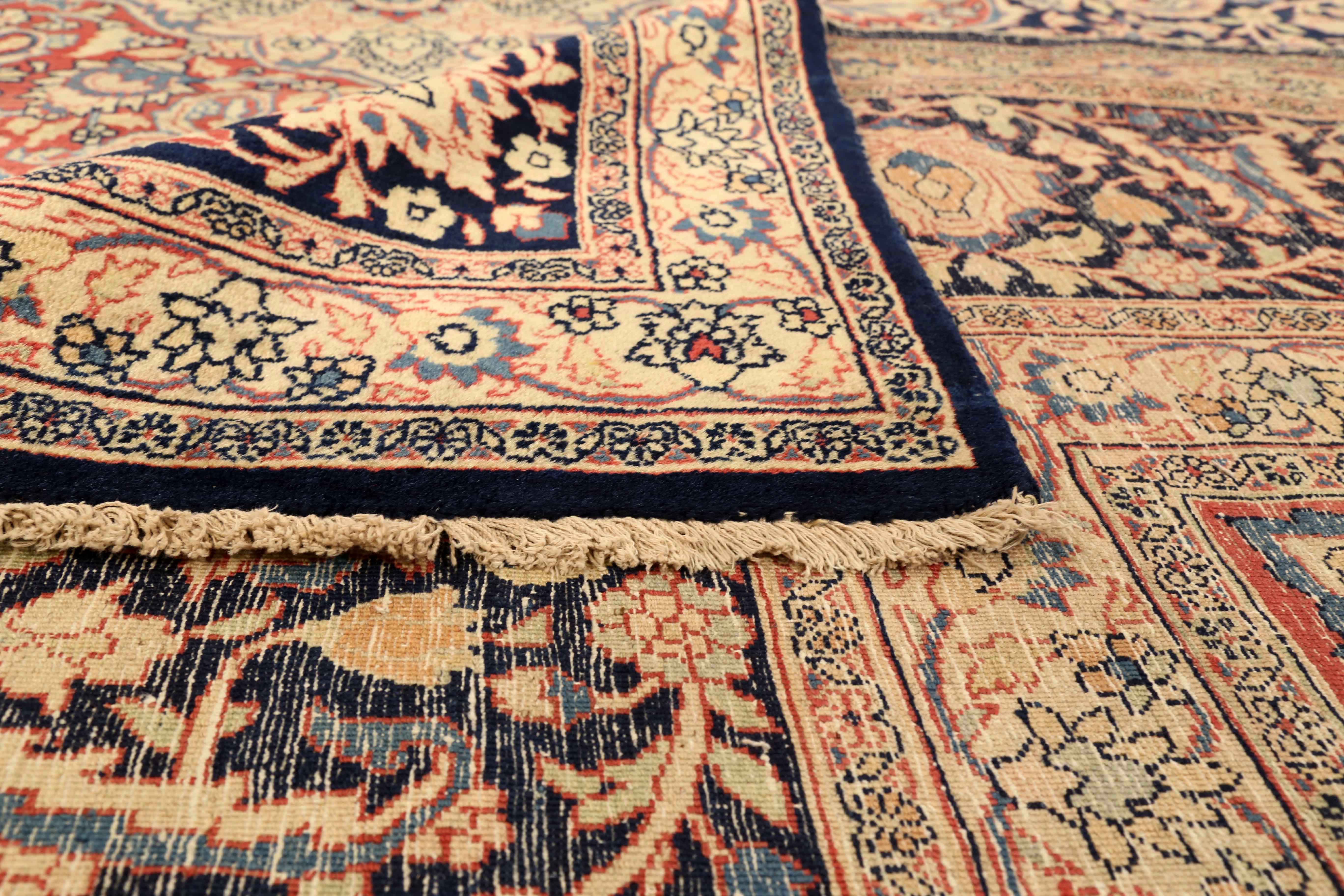 Thumbnail 5 for Antique Persian Mashad Traditional Rug 75127