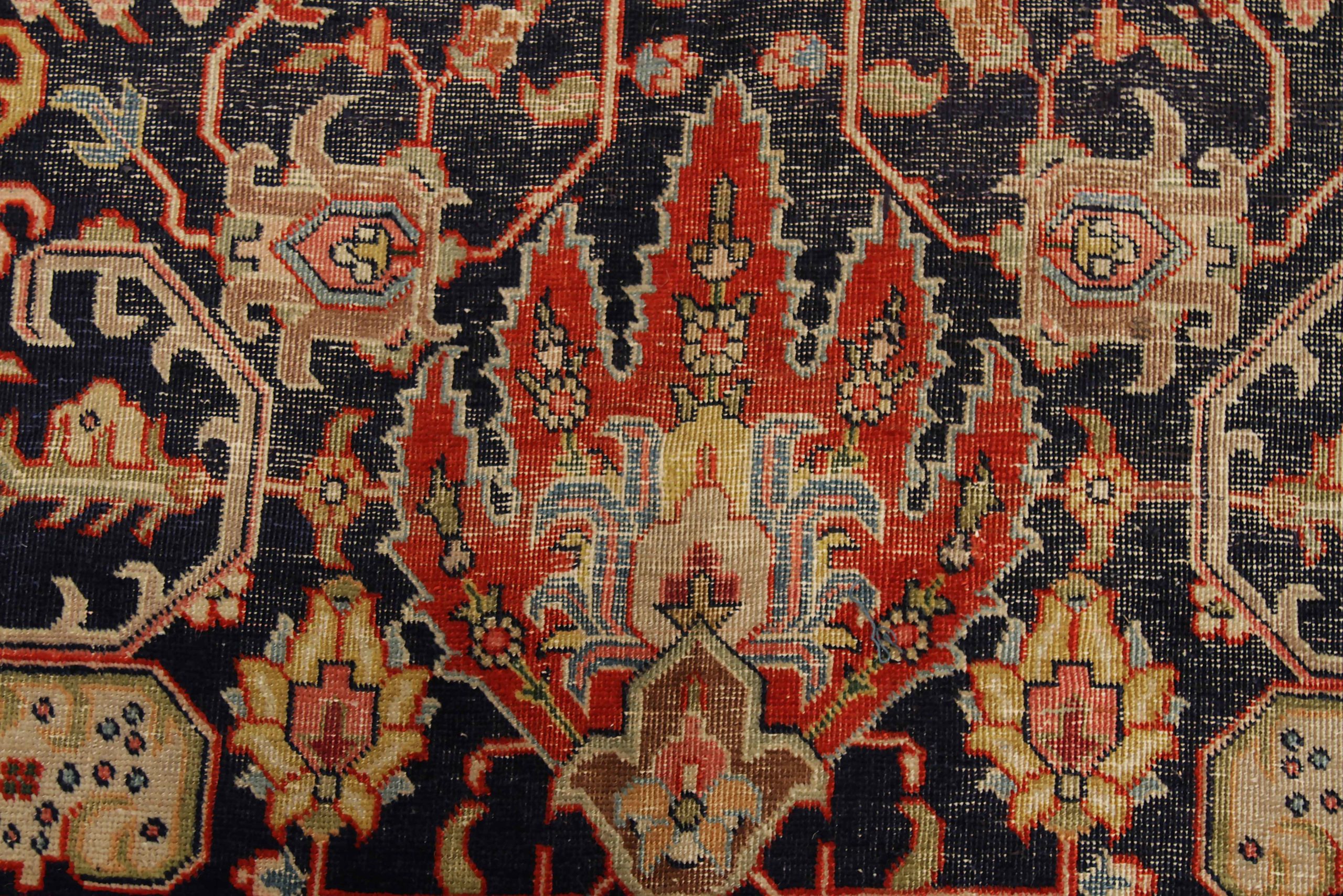 Thumbnail 6 for Antique Persian Tabriz Traditional Rug 88808