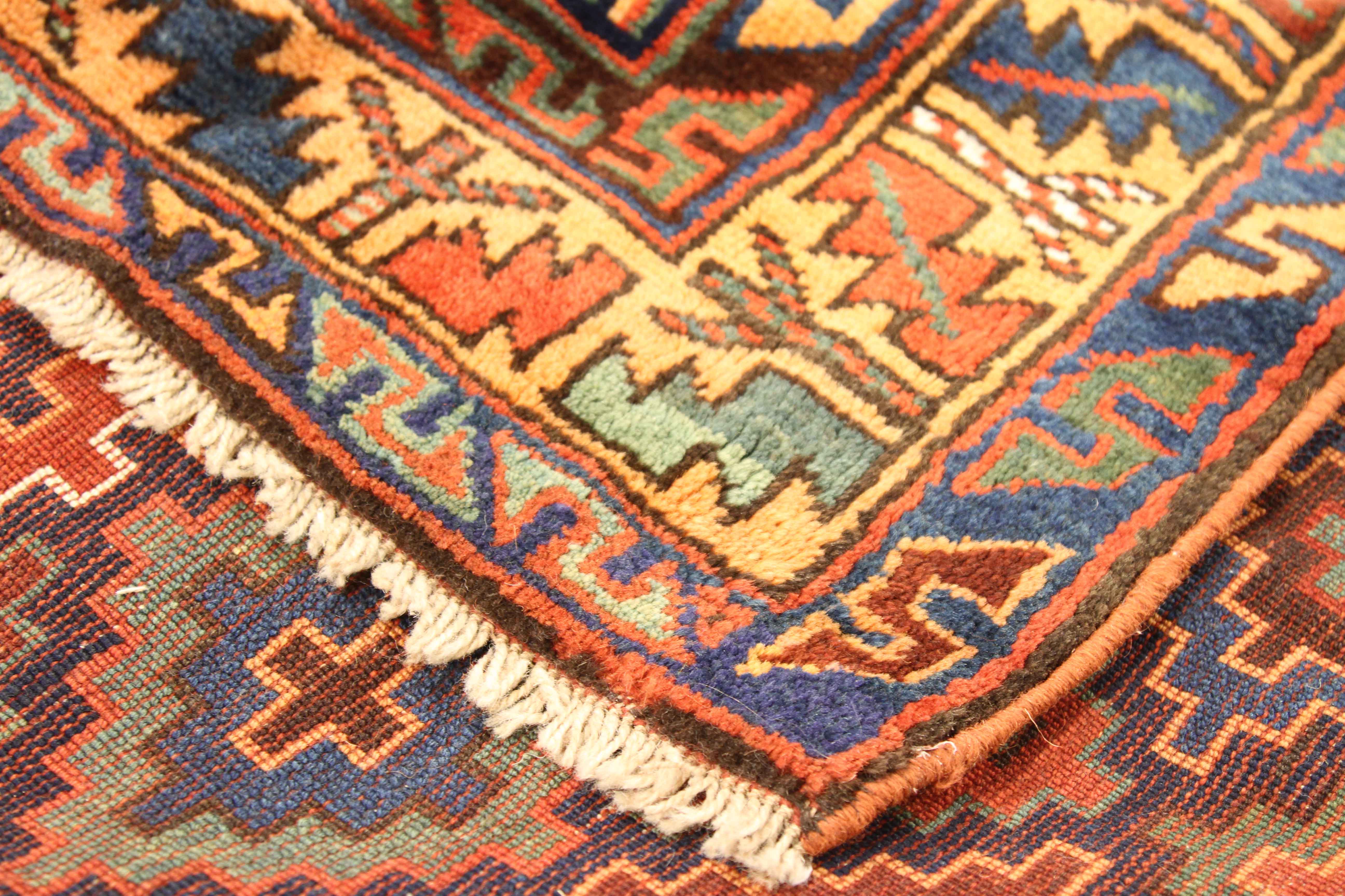 Thumbnail 2 for Antique Russia Kazakhstan Traditional Rug 75140