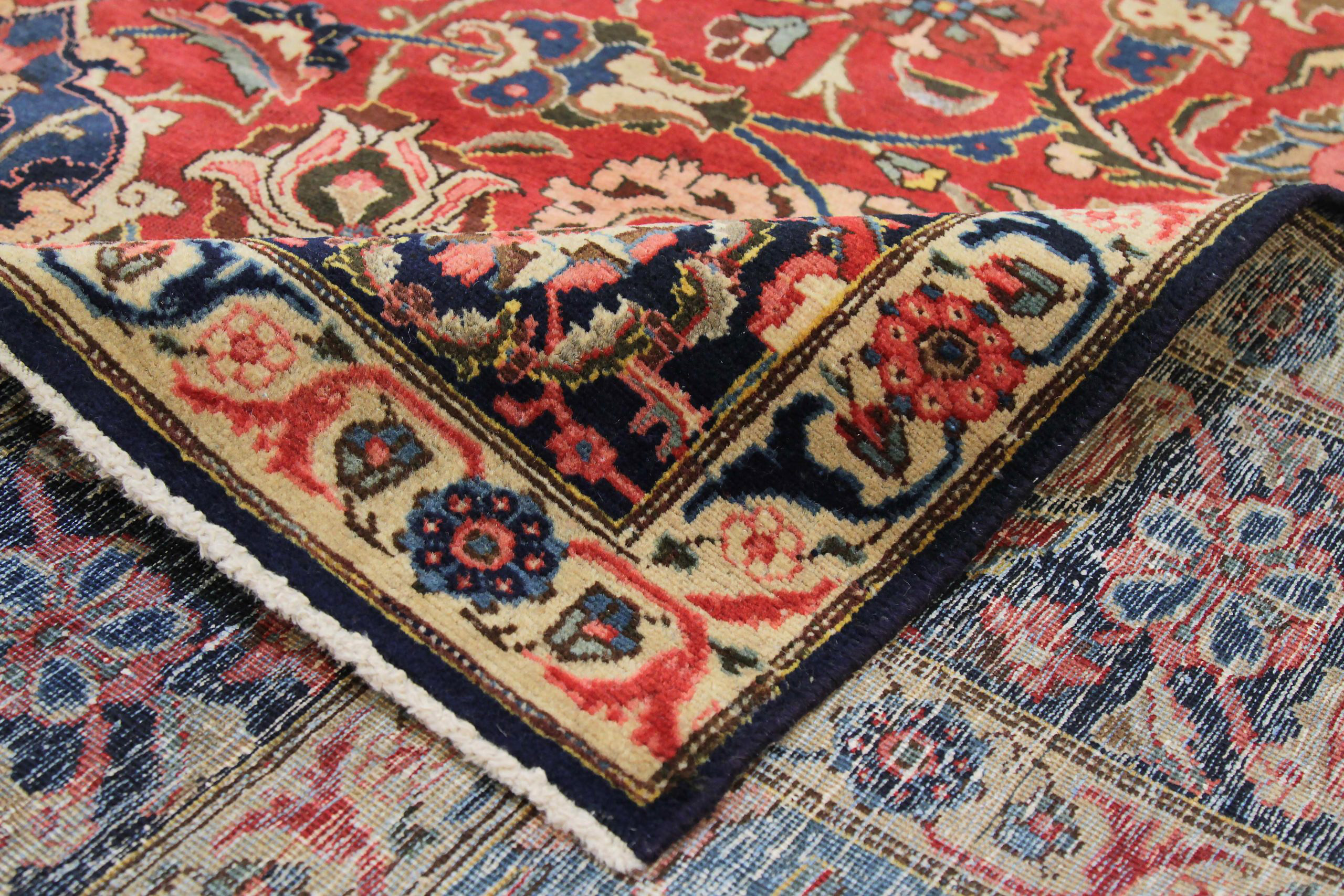 Thumbnail 4 for Antique Persian Tabriz Traditional Rug 88805