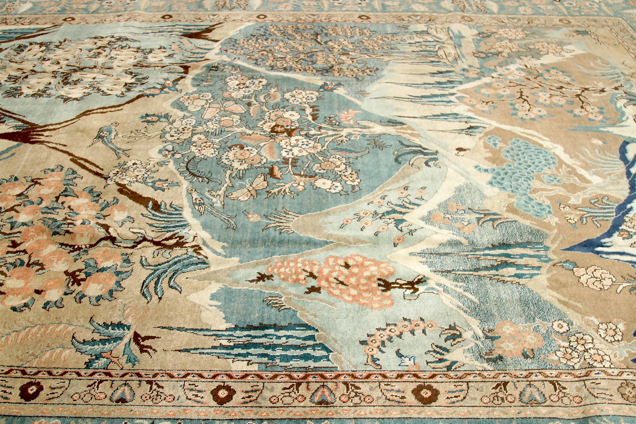 Thumbnail 6 for Antique Persian Tabriz Transitional Rug 88803
