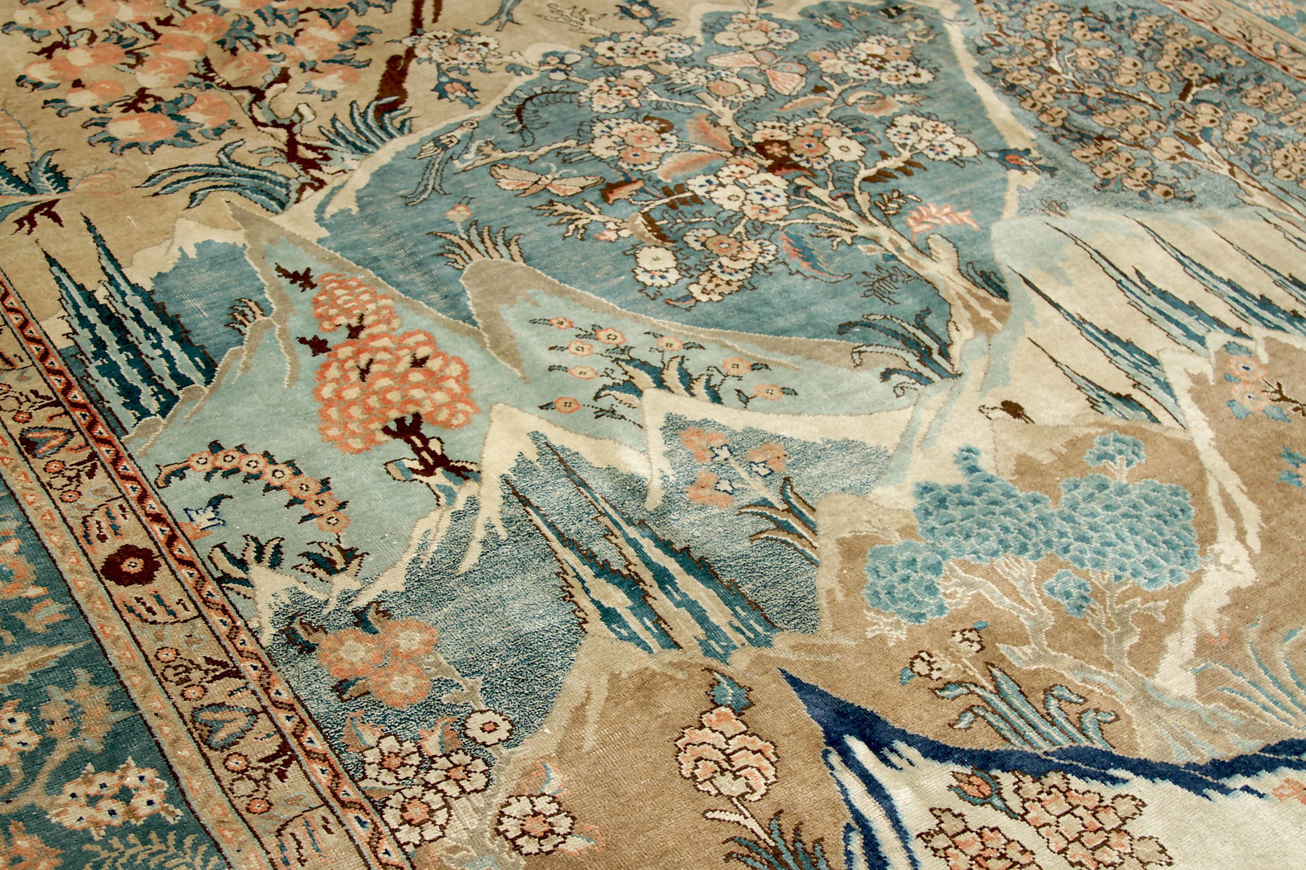 Thumbnail 5 for Antique Persian Tabriz Transitional Rug 88803