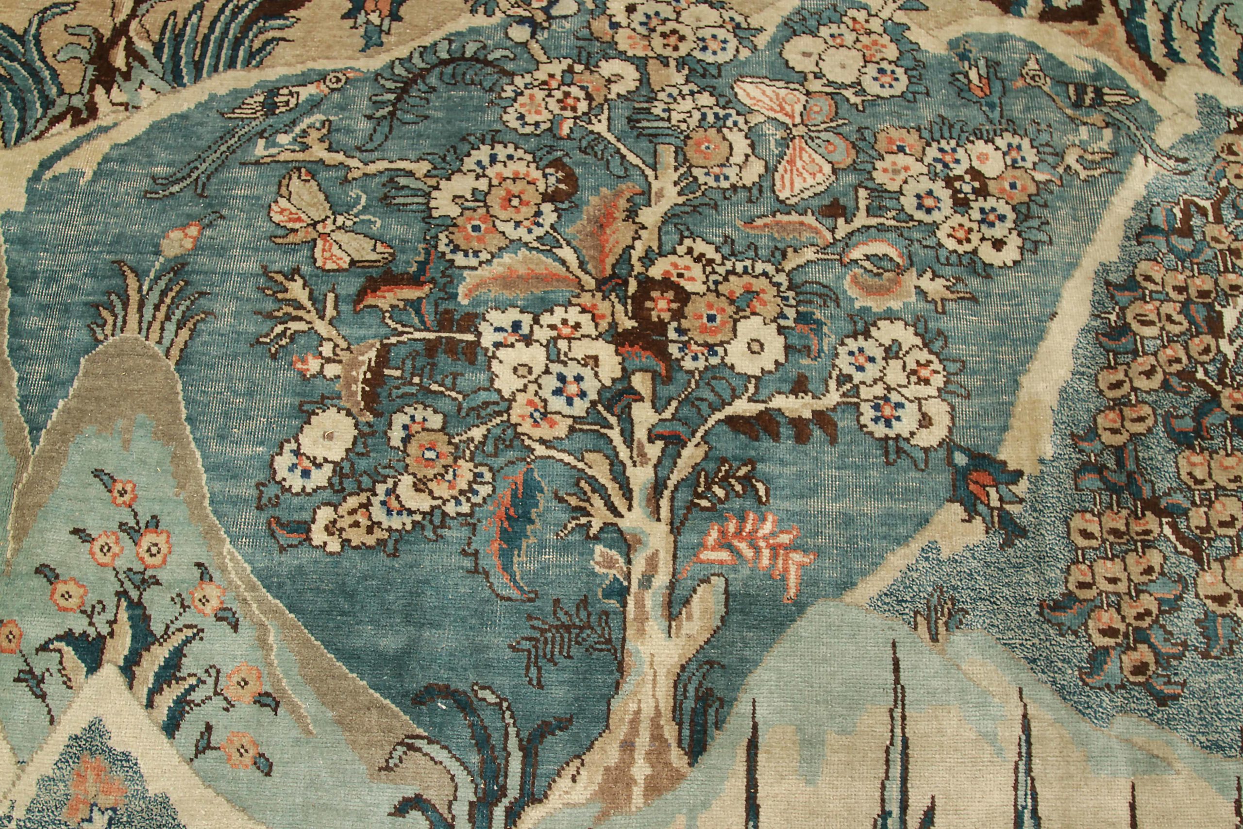 Thumbnail 4 for Antique Persian Tabriz Transitional Rug 88803