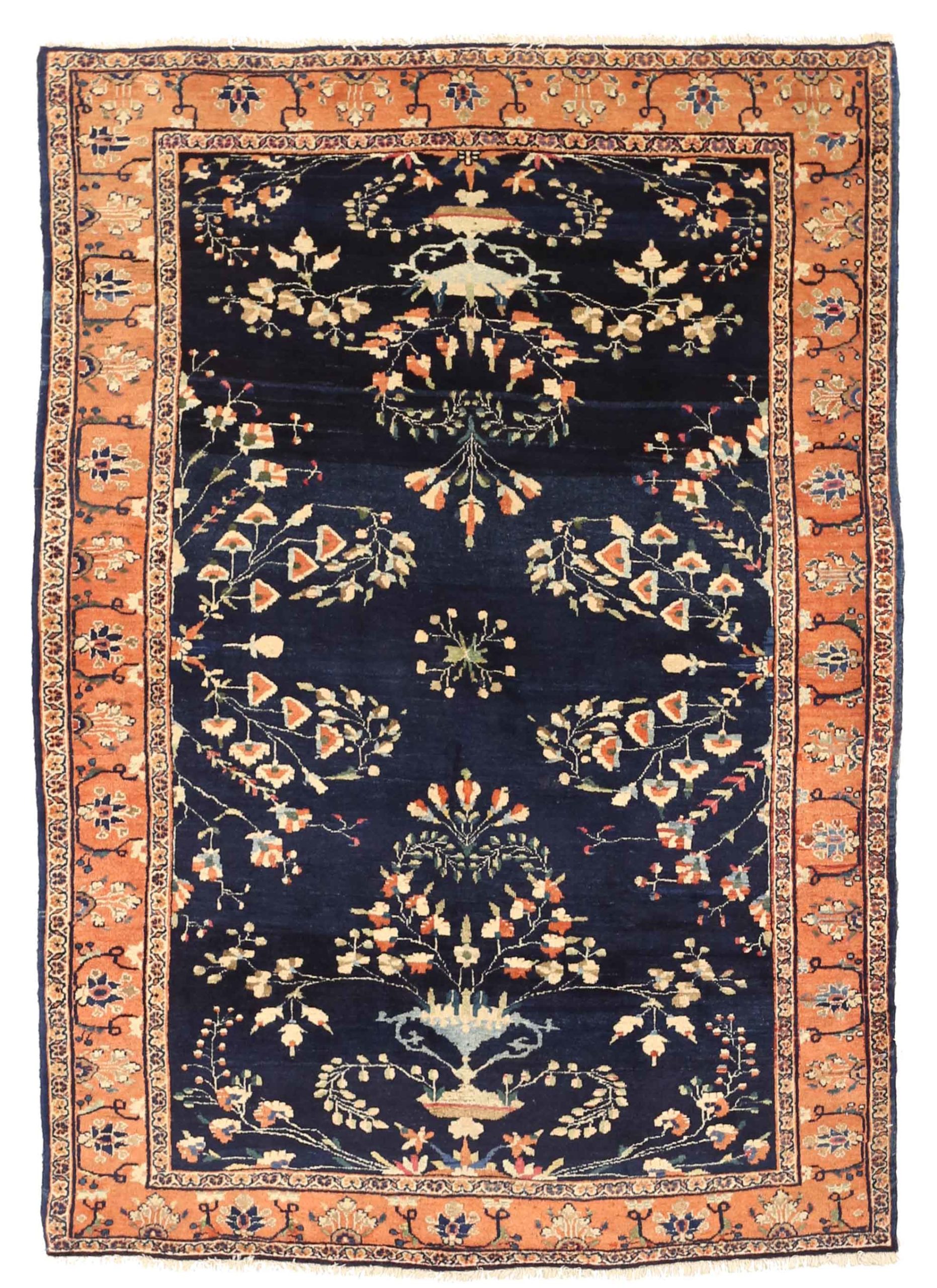 Thumbnail 3 for Antique Persian Farahan Traditional Rug 75172