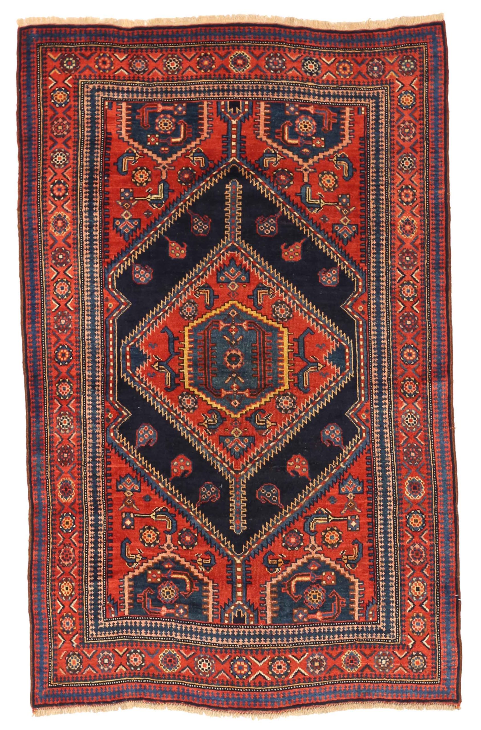 Thumbnail 4 for Antique Persian Kurdish Traditional Rug 75173