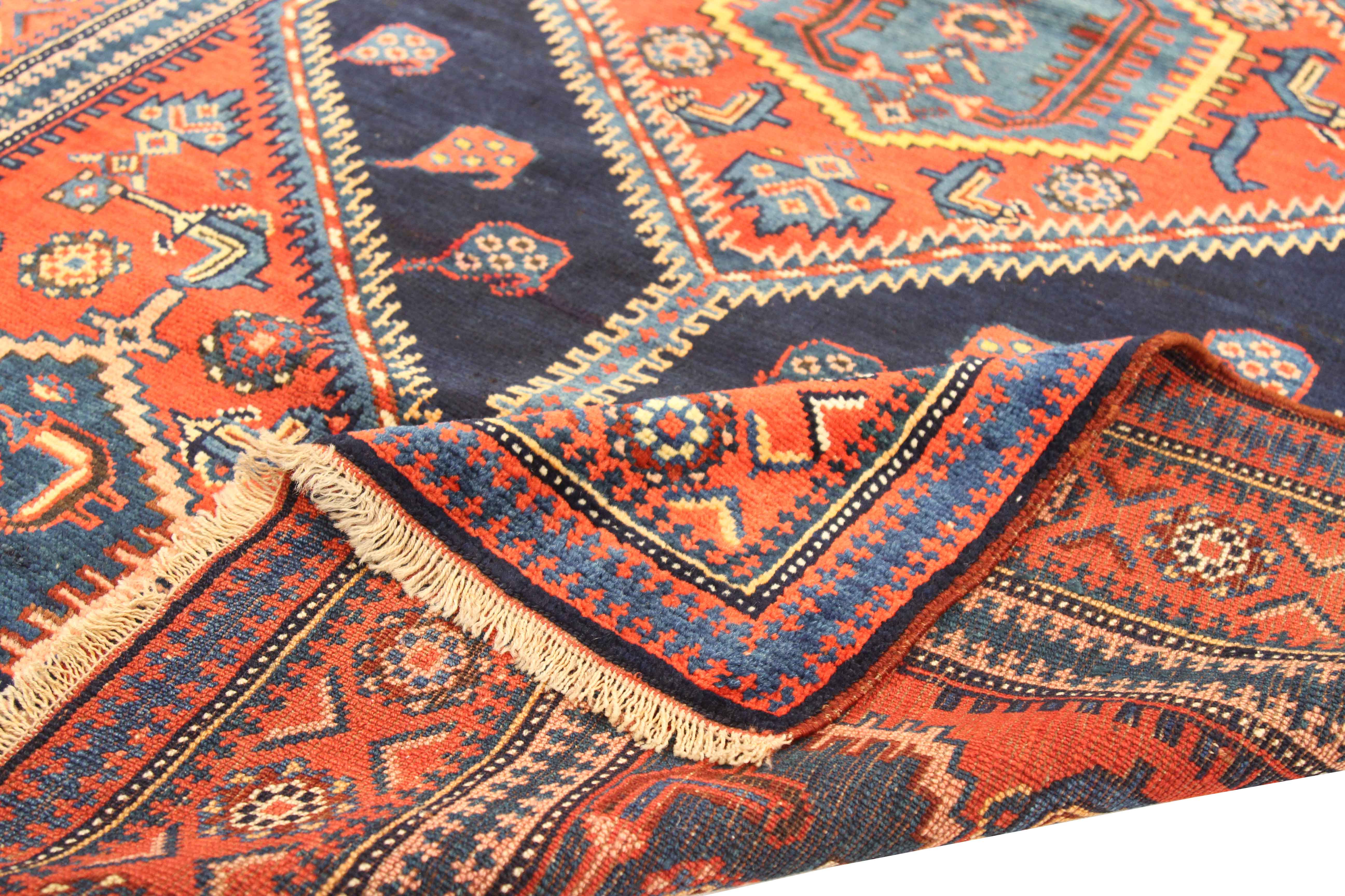 Thumbnail 2 for Antique Persian Kurdish Traditional Rug 75173