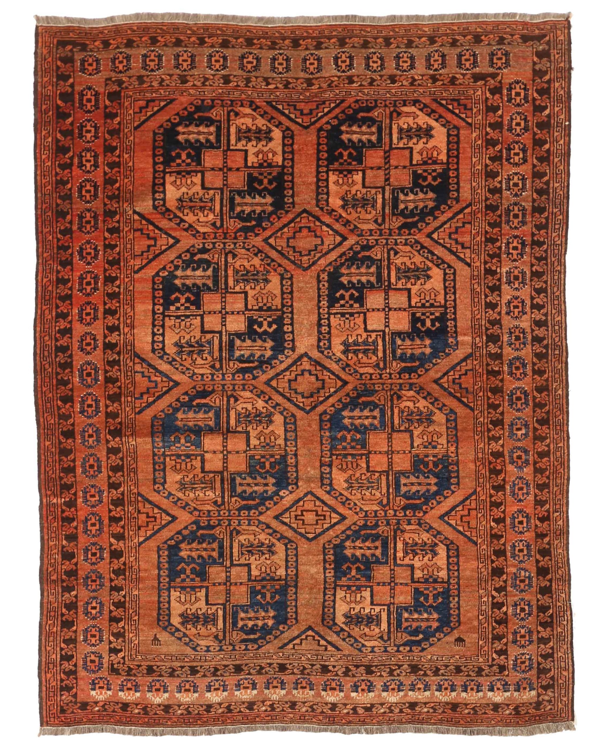 Thumbnail 3 for Antique Afghanistan Tribal Rug 75176