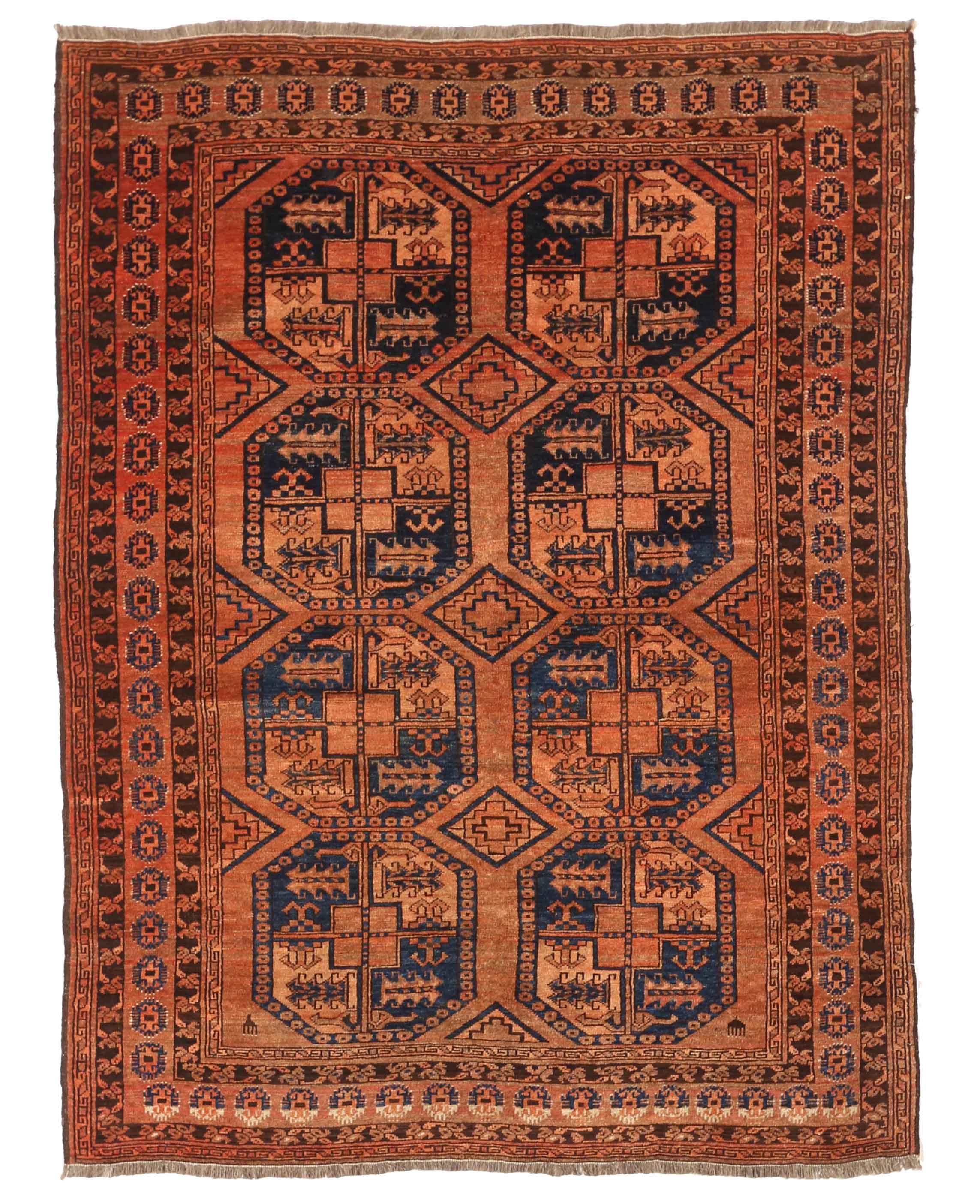 Thumbnail 9 for Antique Afghanistan Tribal Rug 75176