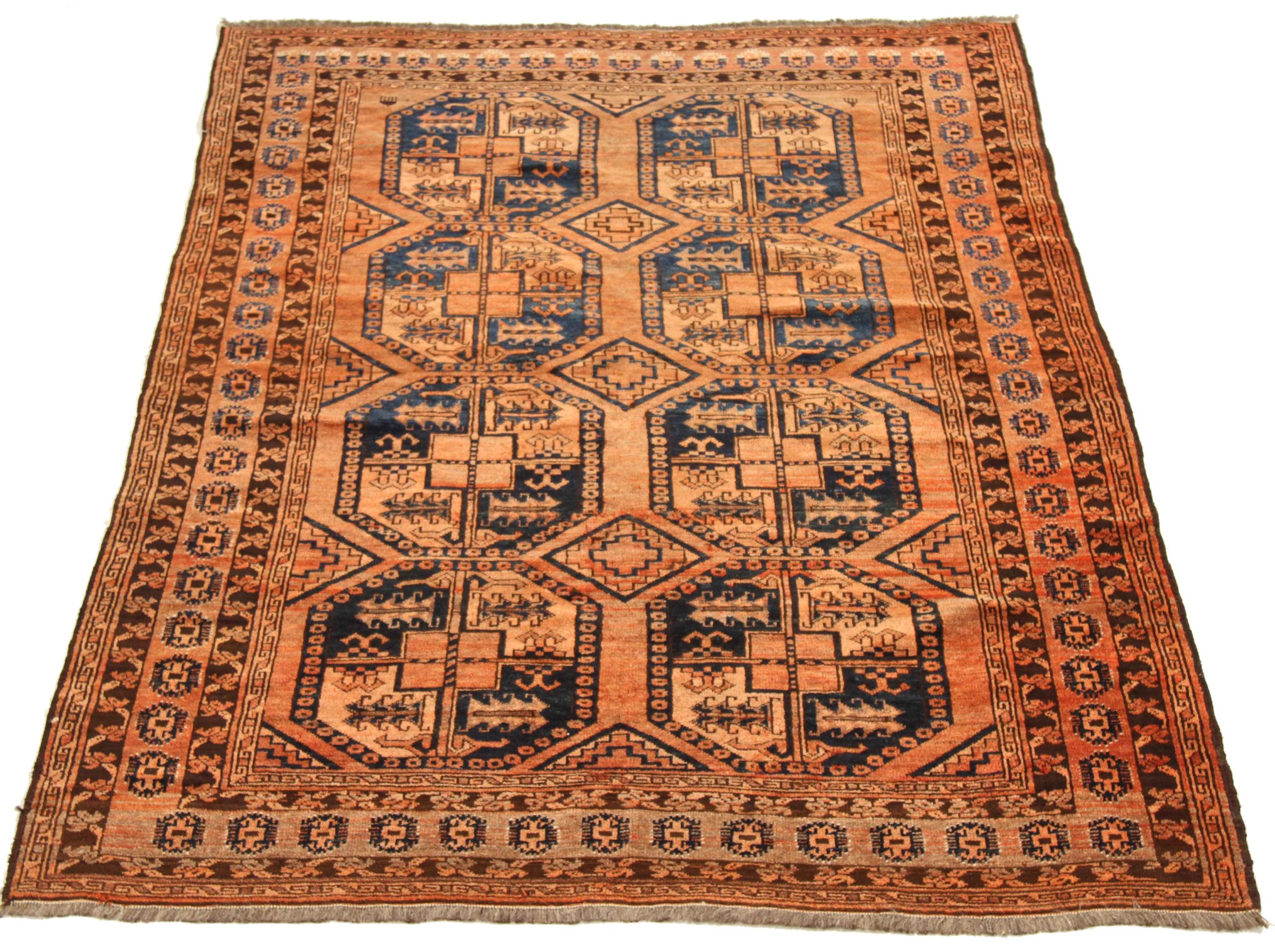 Thumbnail 6 for Antique Afghanistan Tribal Rug 75176