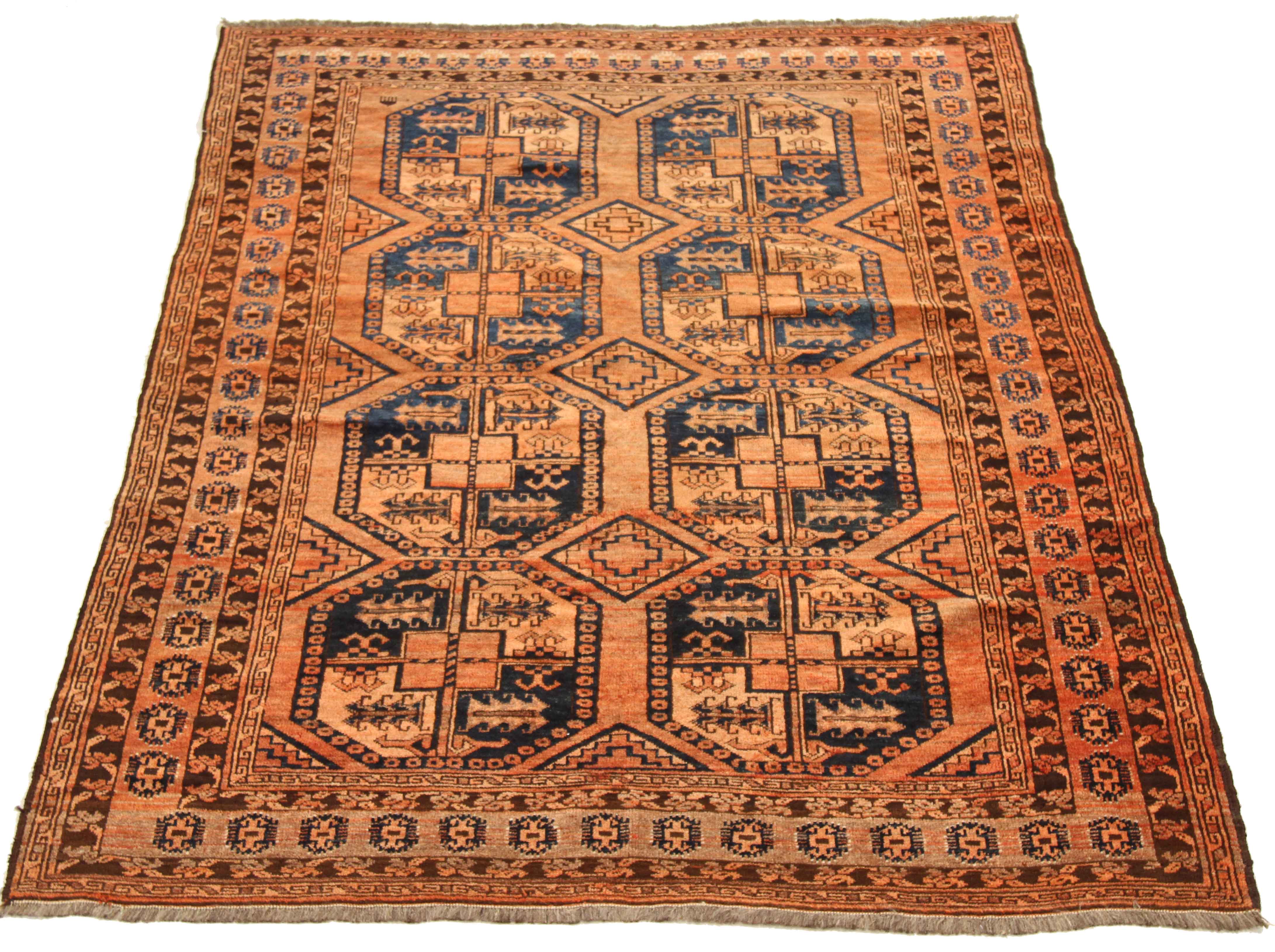 Thumbnail 5 for Antique Afghanistan Tribal Rug 75176