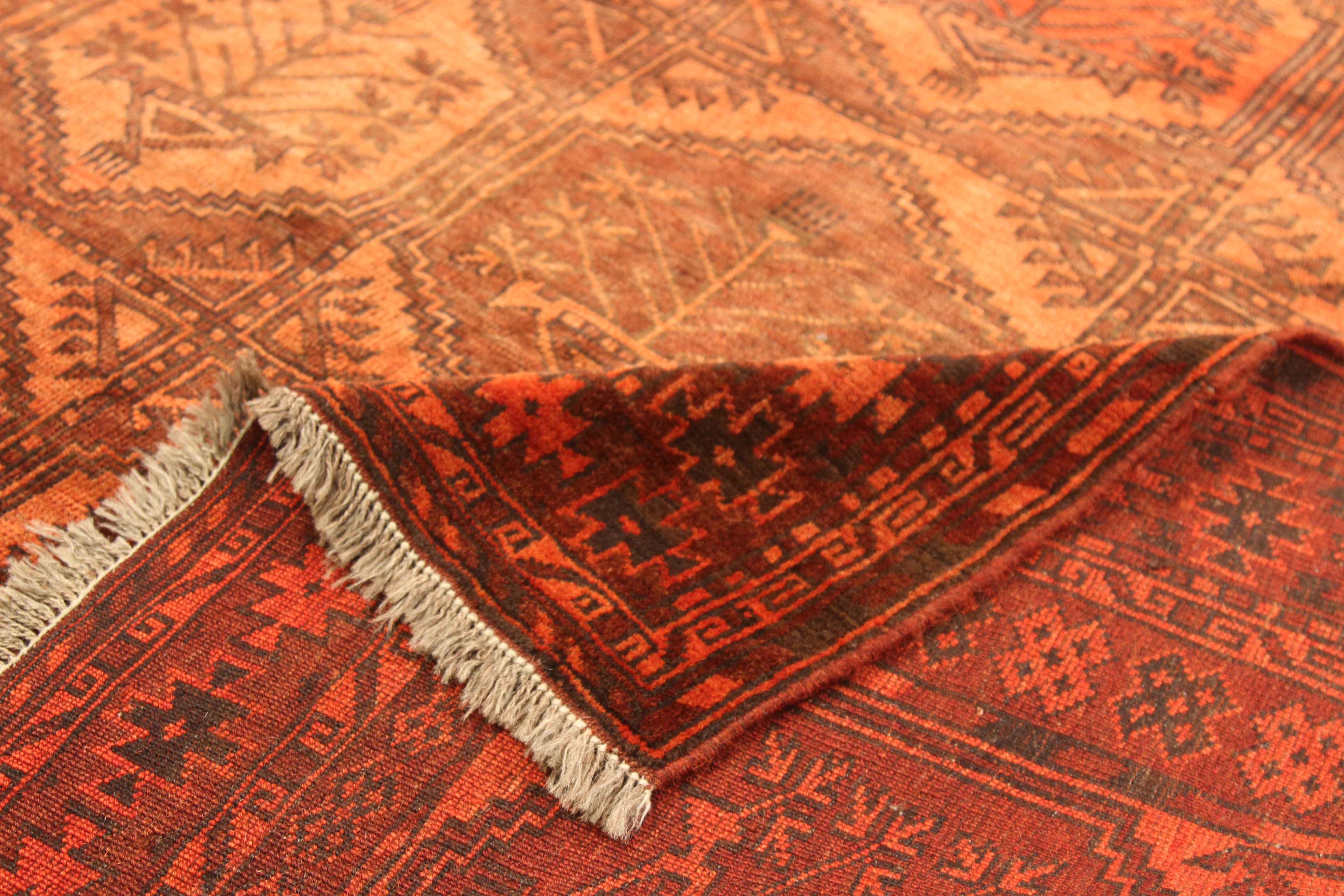 Thumbnail 2 for Antique Afghanistan Afghan Tribal Rug 75181