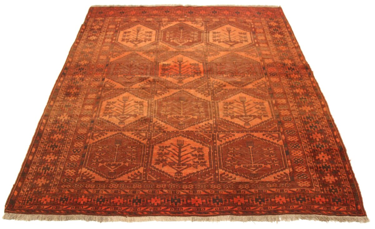 Thumbnail 12 for Antique Afghanistan Afghan Tribal Rug 75181