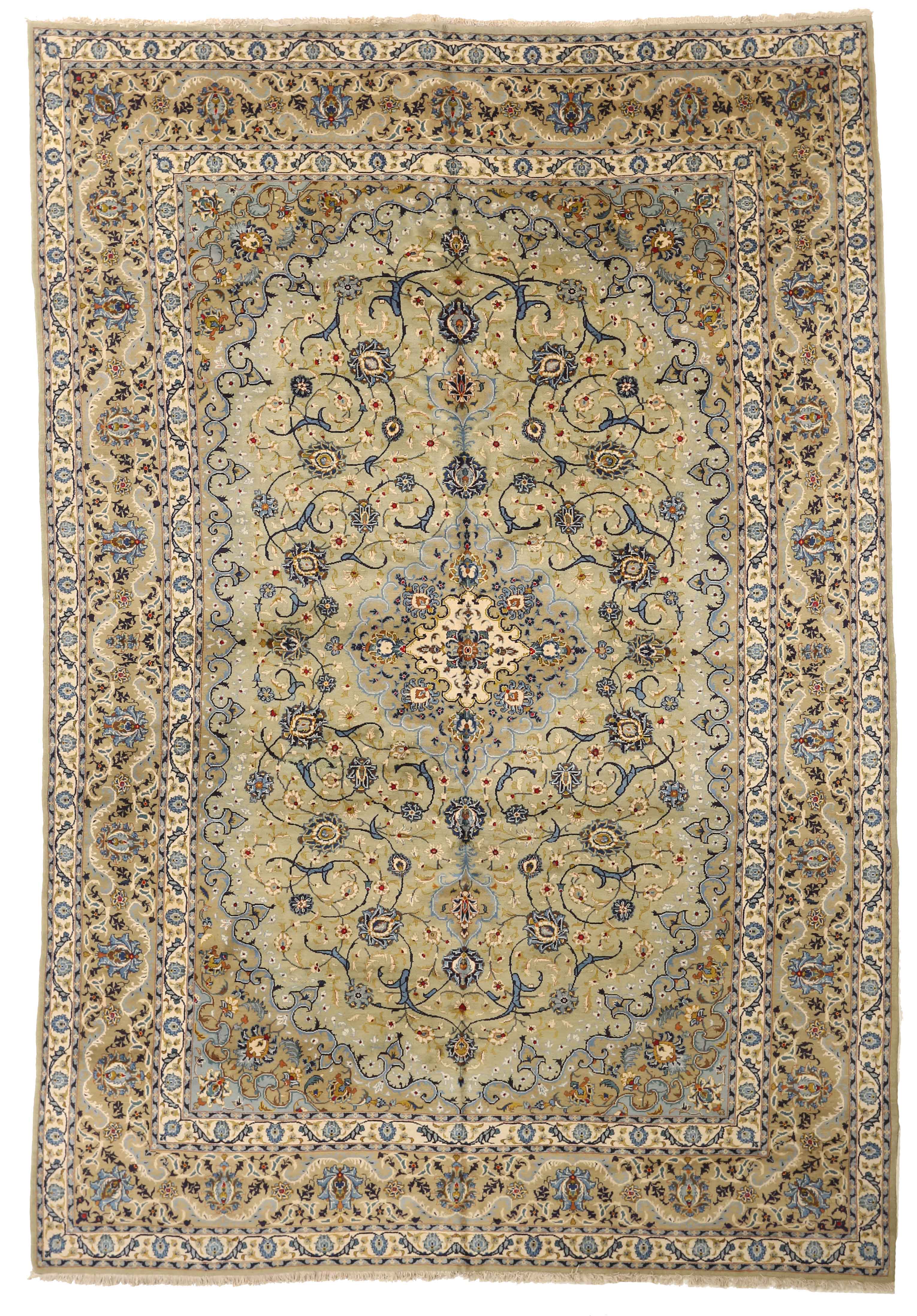 Thumbnail 2 for Antique Persian Kashan Traditional Rug 75242