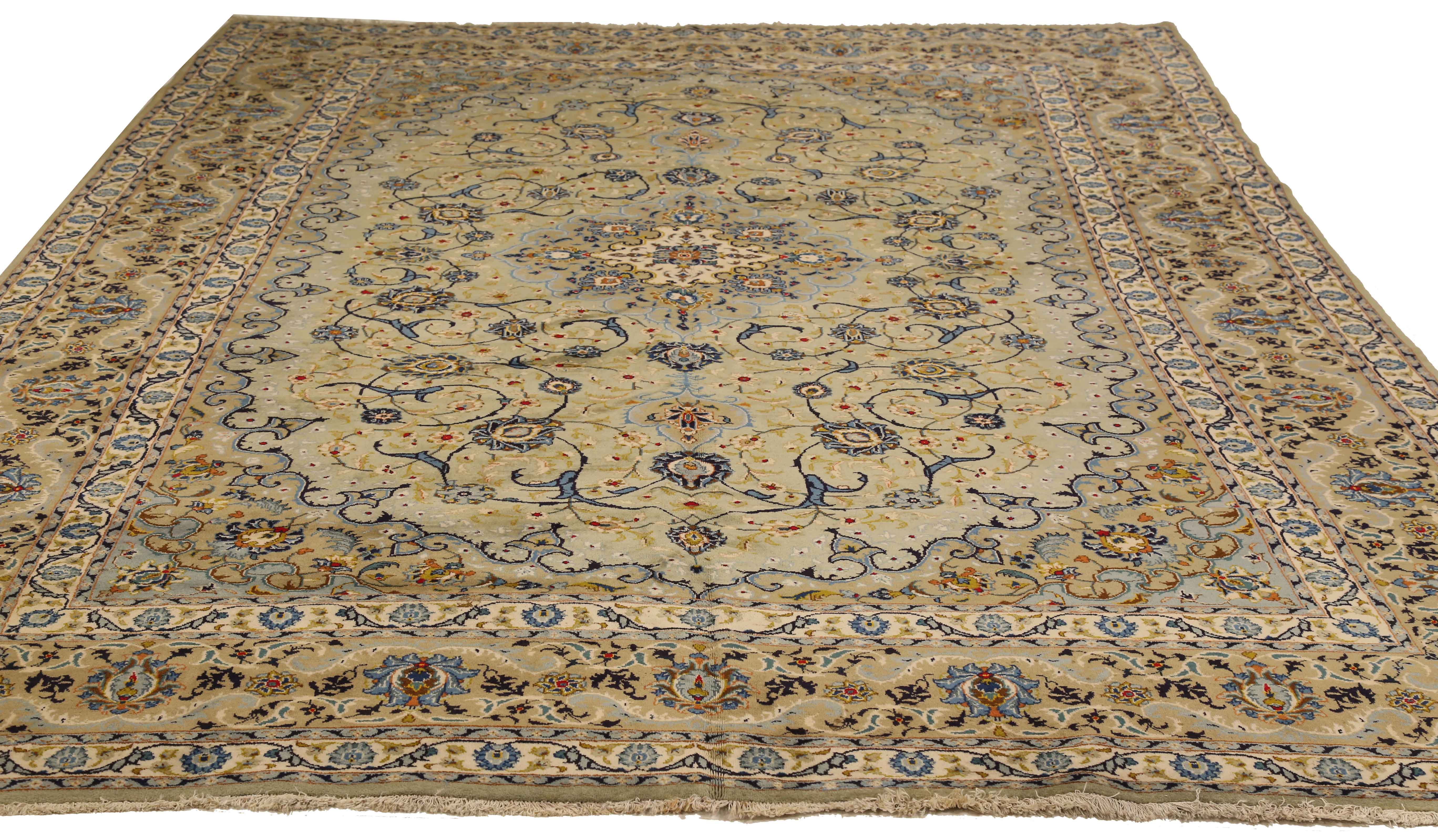 Thumbnail 3 for Antique Persian Kashan Traditional Rug 75242