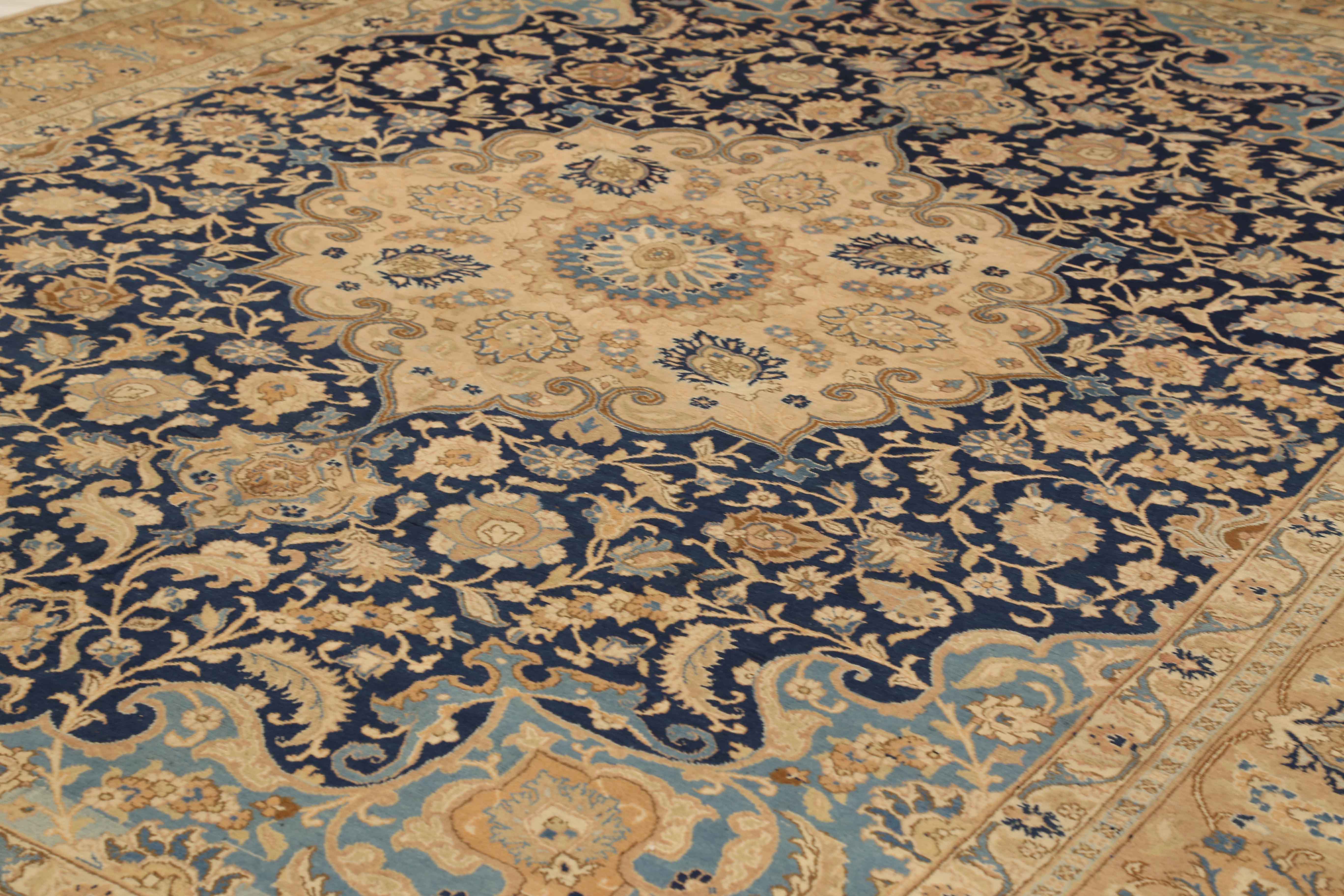 Thumbnail 5 for Antique Persian Tabriz Traditional Rug 75221