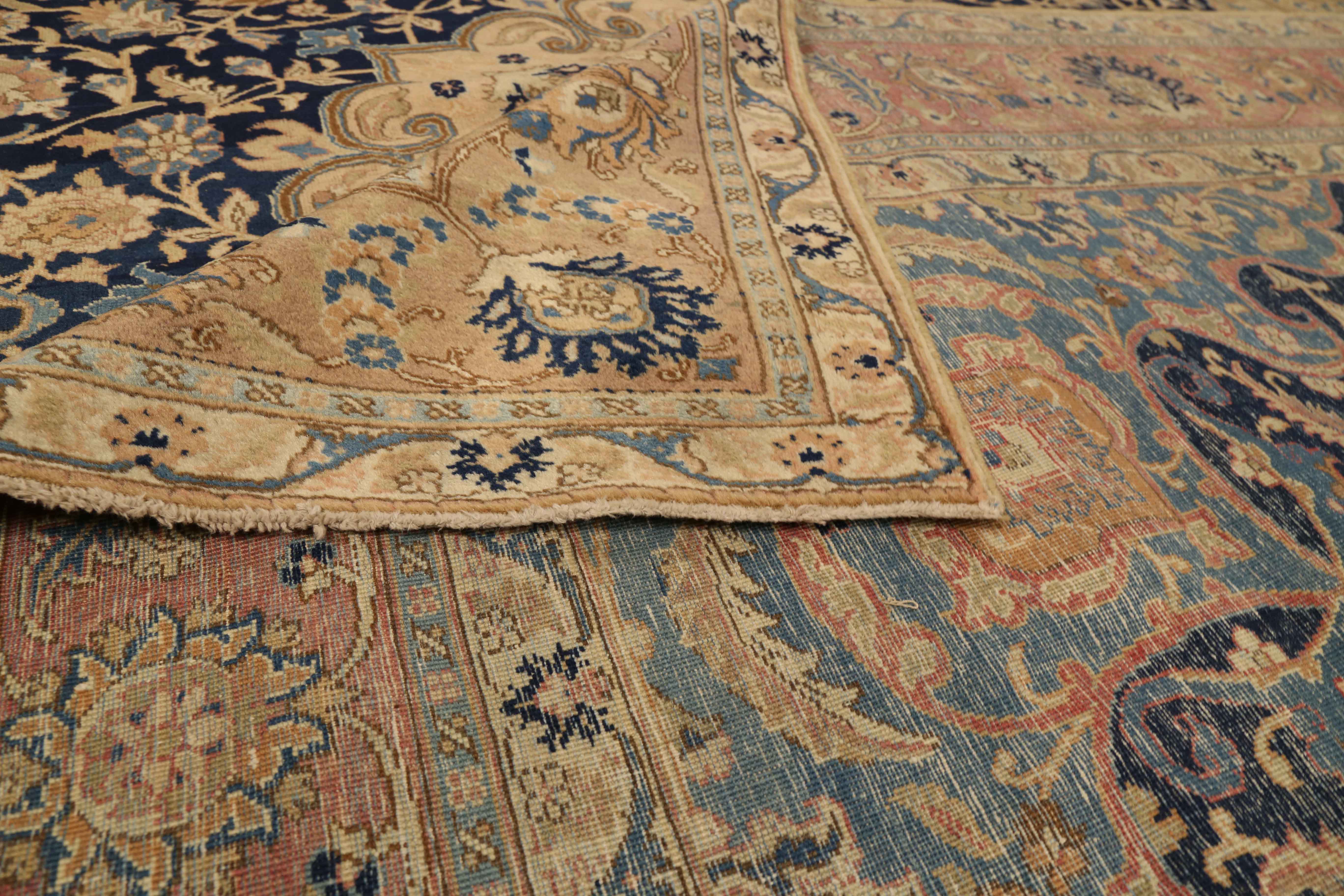 Thumbnail 2 for Antique Persian Tabriz Traditional Rug 75221