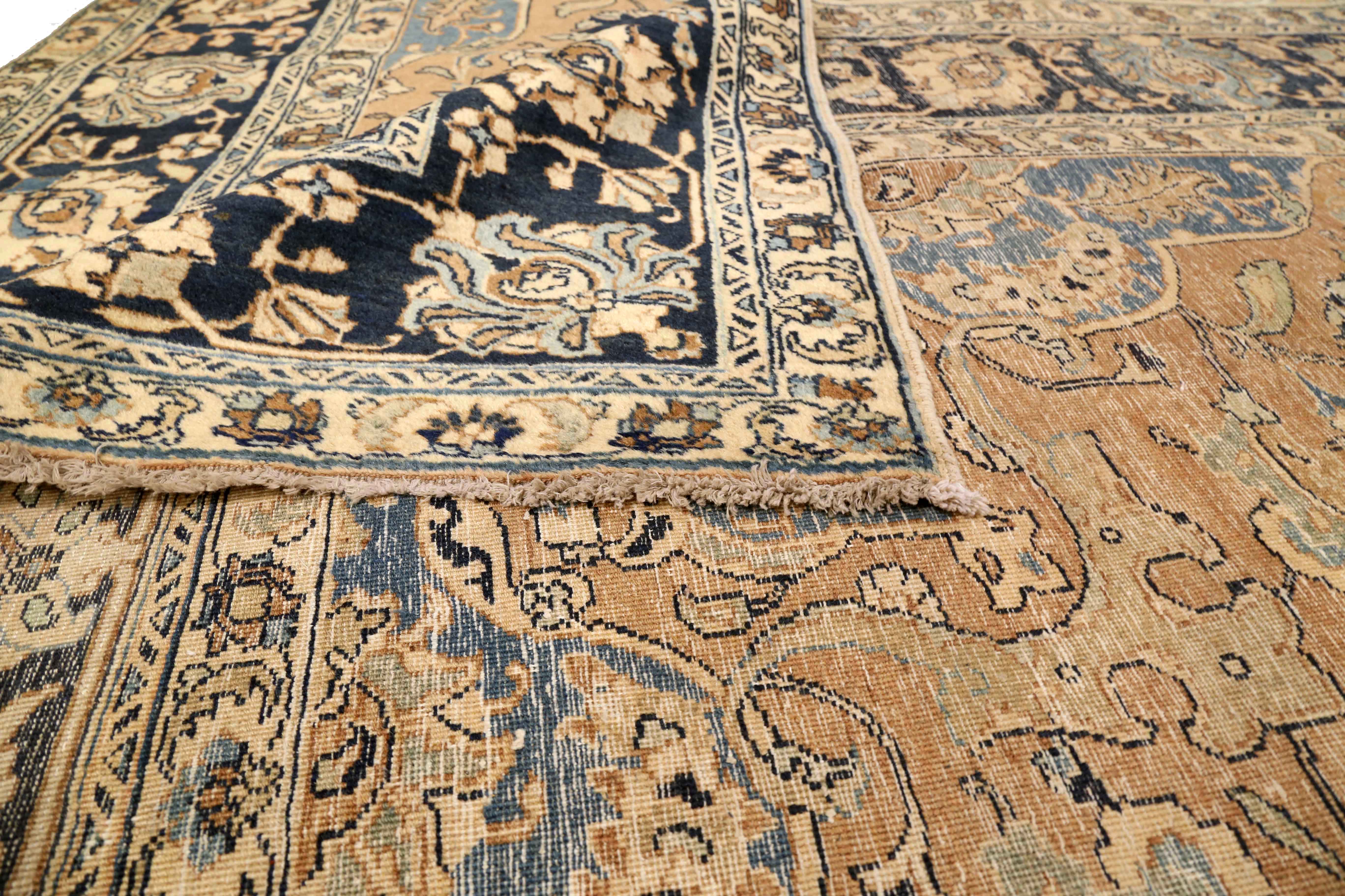 Thumbnail 3 for Antique Persian Tabriz Traditional Rug 75224