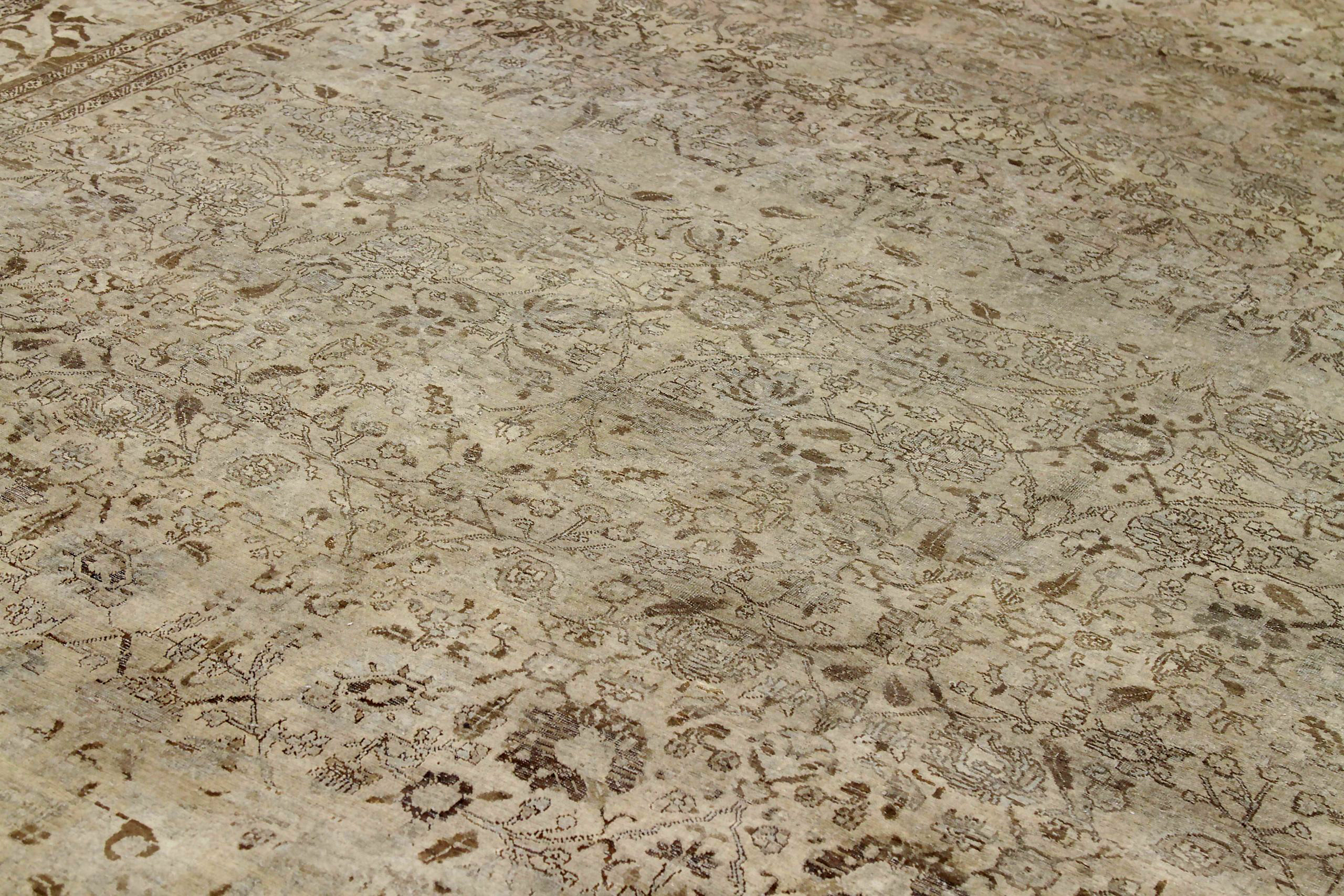 Thumbnail 5 for Antique Persian Tabriz Transitional Rug 88769