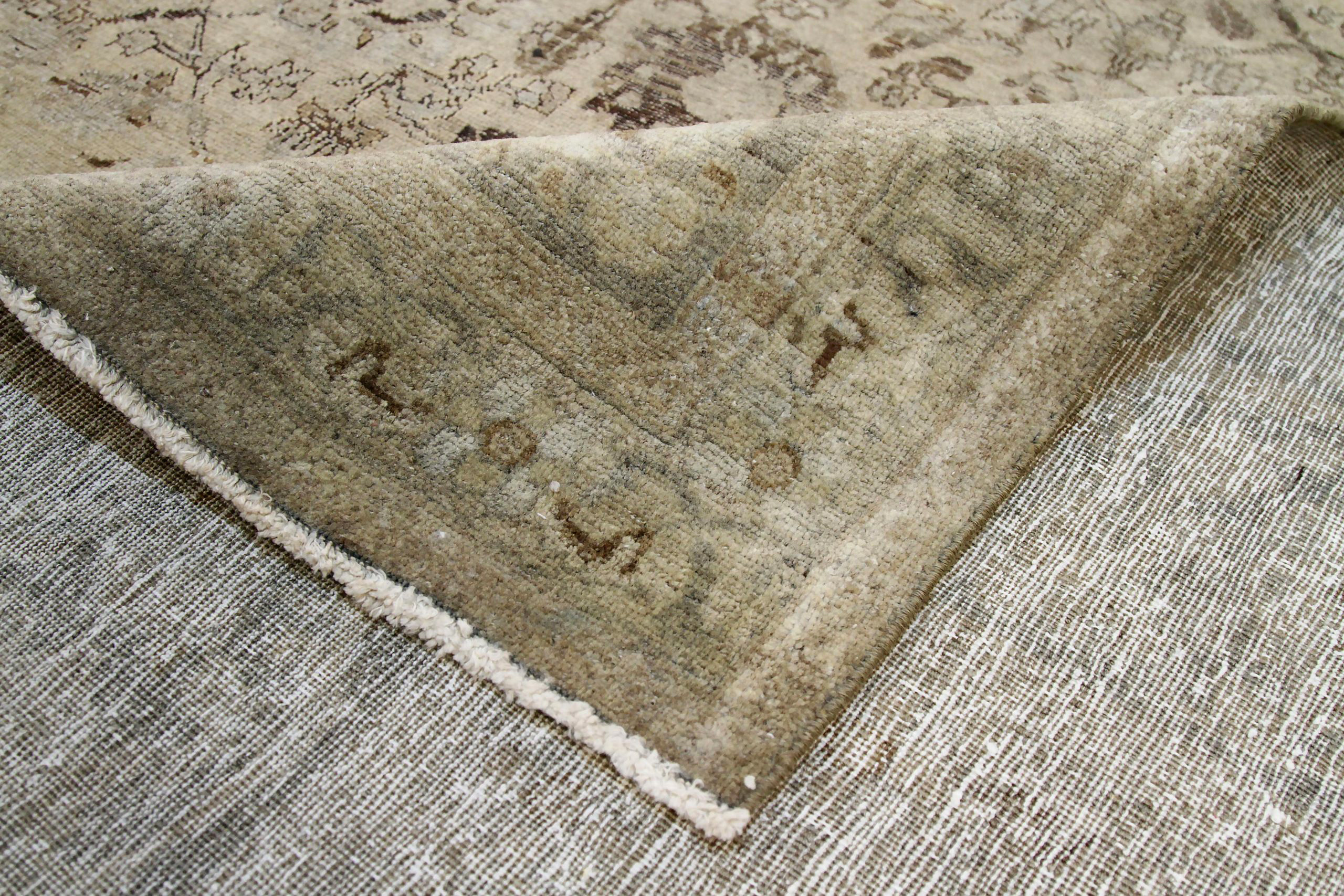 Thumbnail 4 for Antique Persian Tabriz Transitional Rug 88769