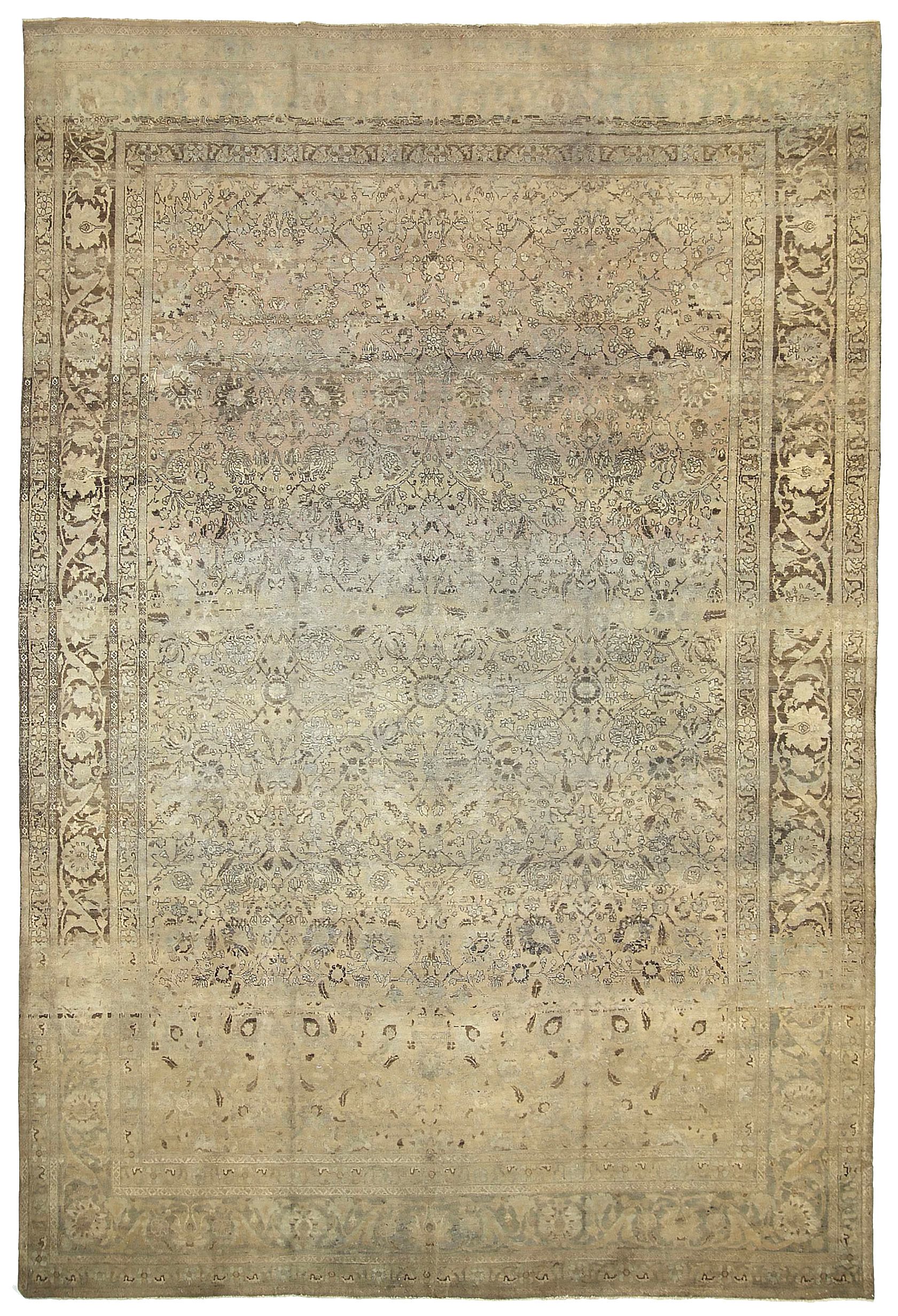 Thumbnail 7 for Antique Persian Tabriz Transitional Rug 88769