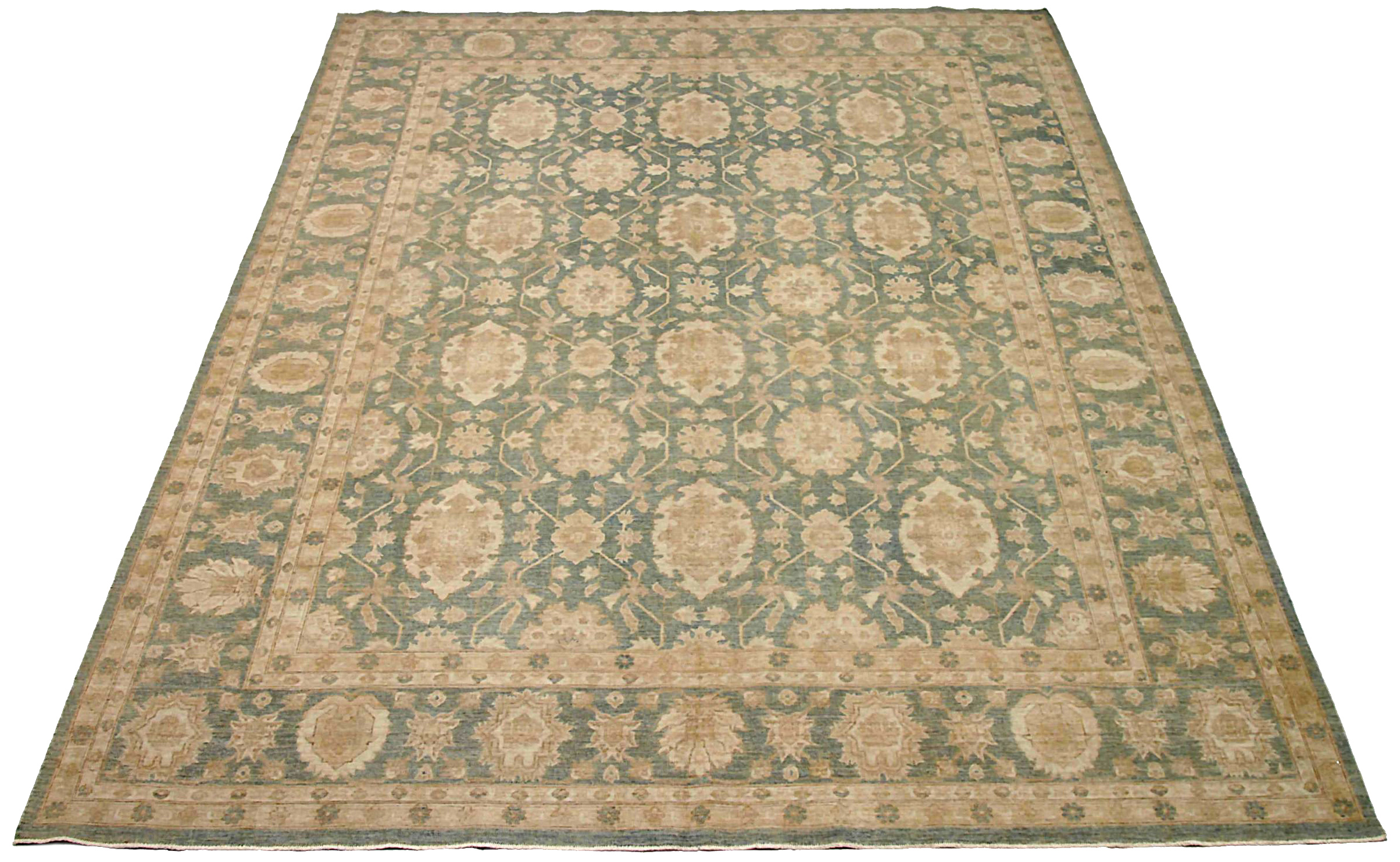 Thumbnail 6 for Afghanistan Tabriz Tribal Rug 91923