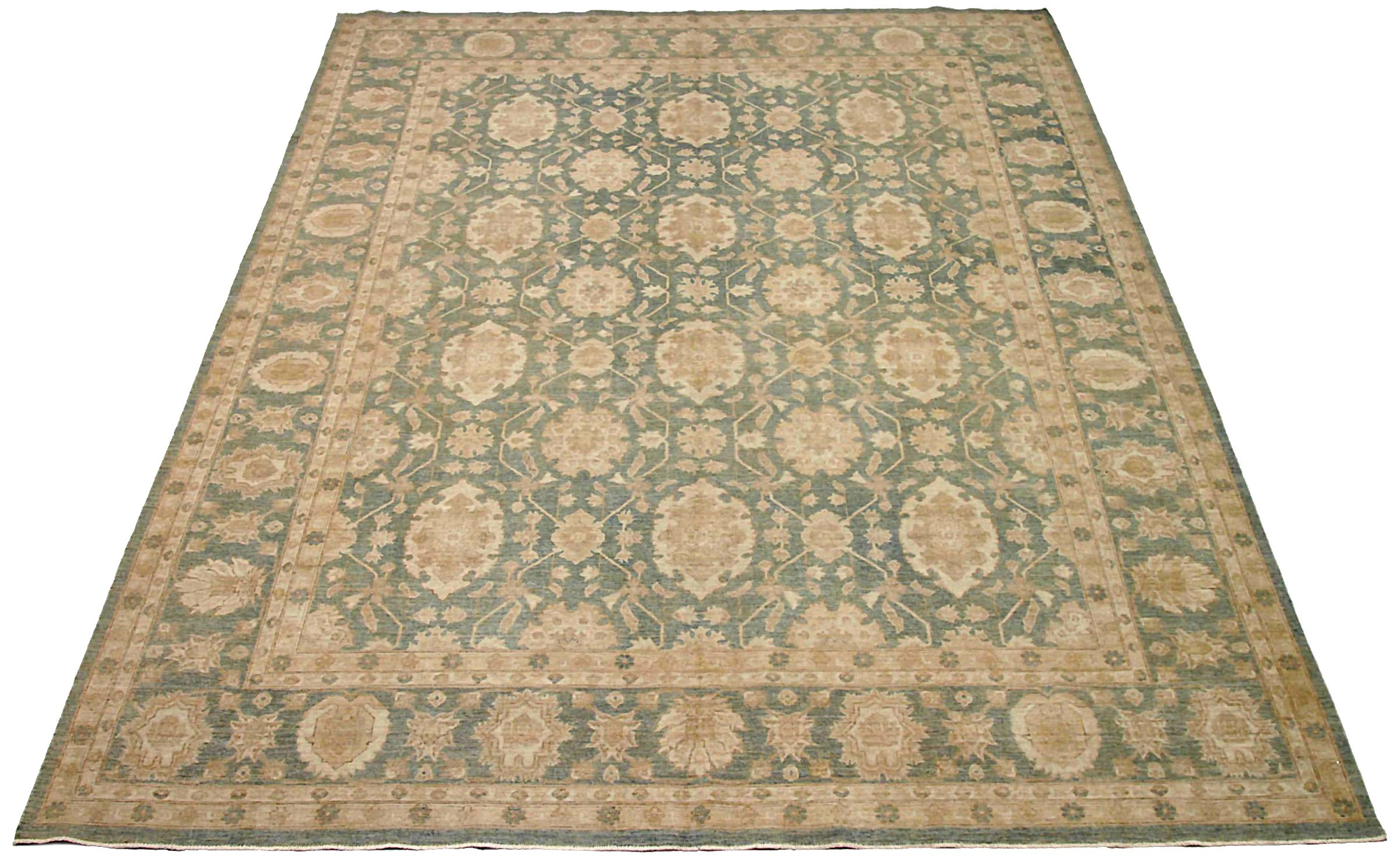 Thumbnail 12 for Afghanistan Tabriz Tribal Rug 91923