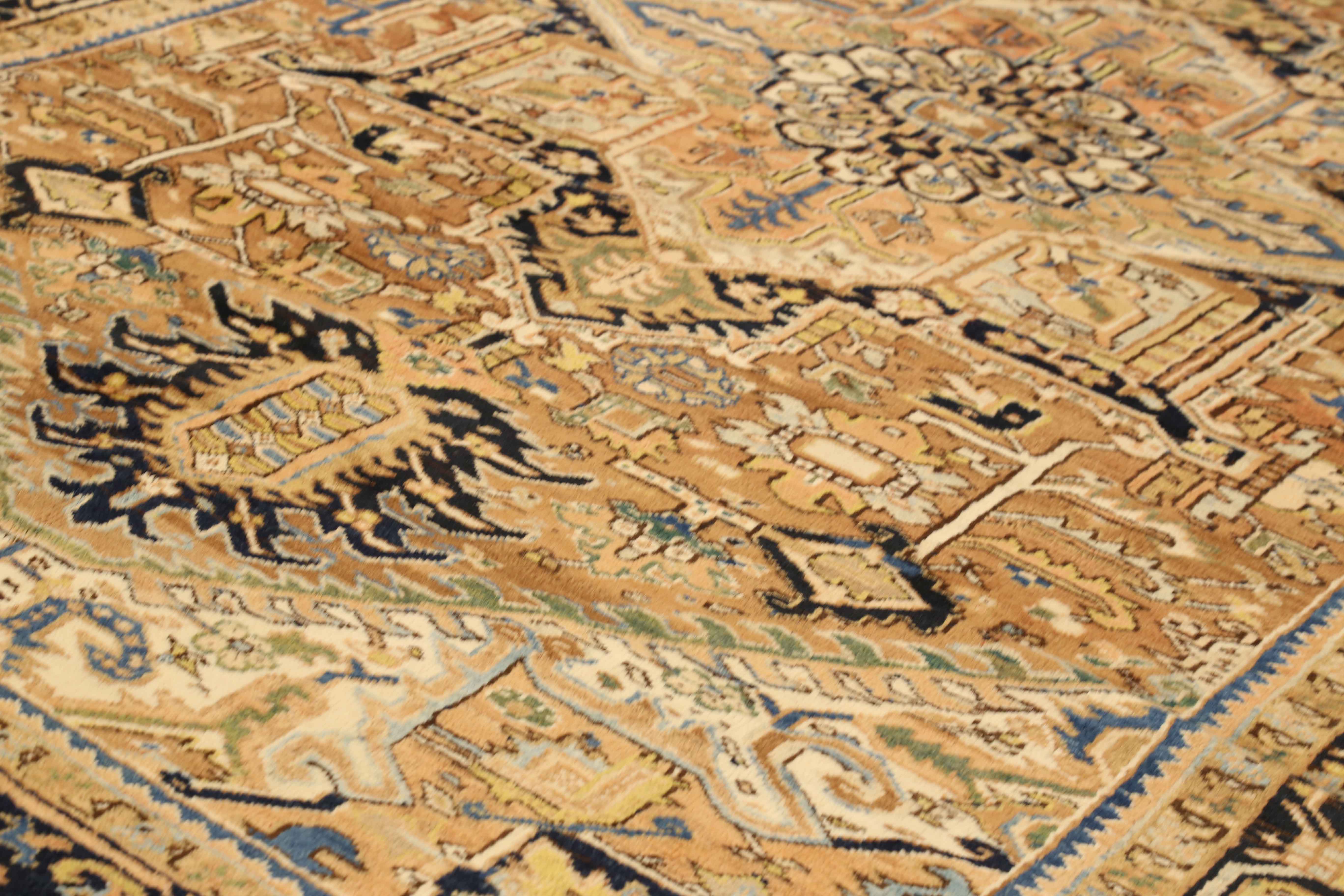 Thumbnail 6 for Antique Persian Heriz Traditional Rug 75205