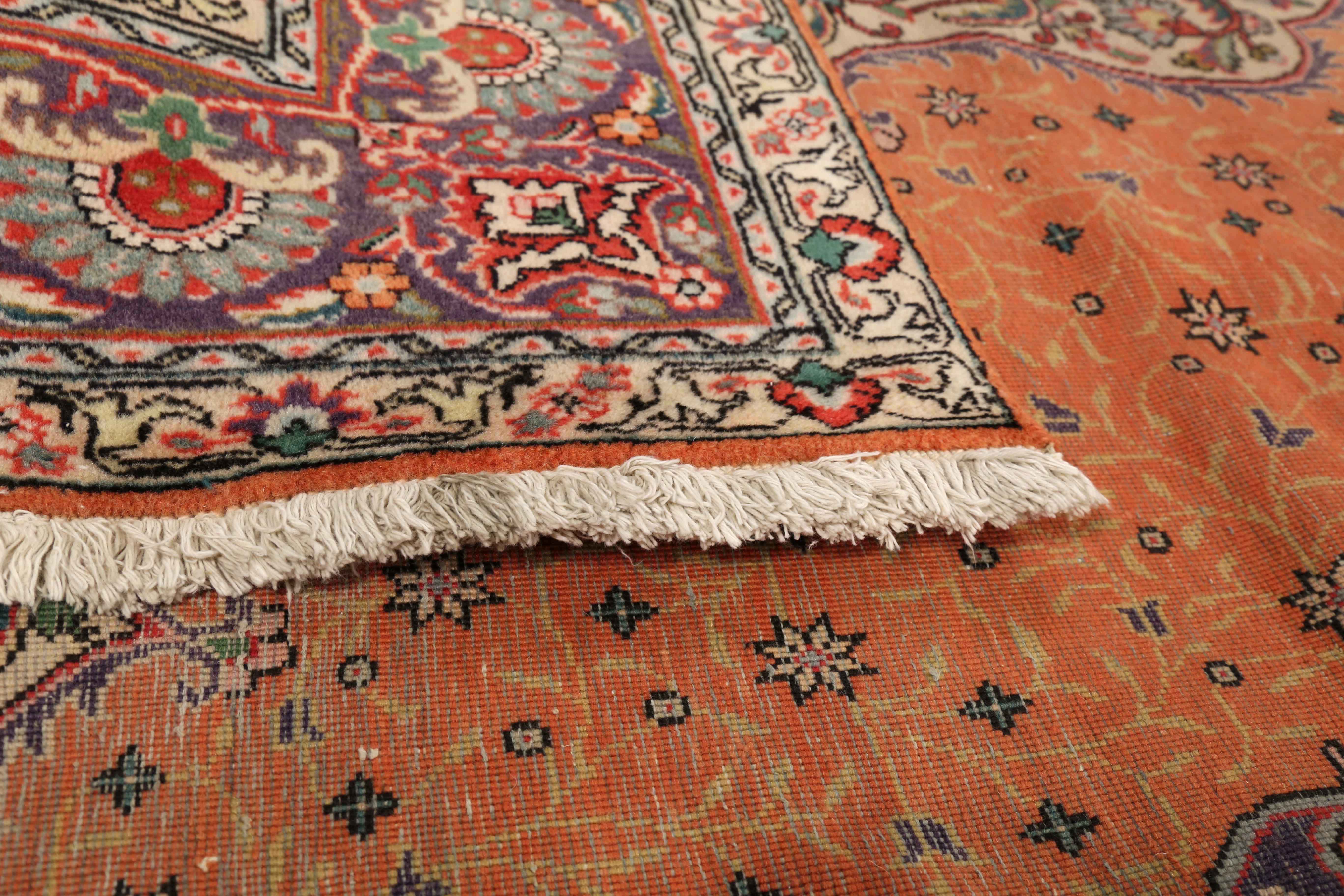 Thumbnail 5 for Antique Persian Tabriz Traditional Rug 75293