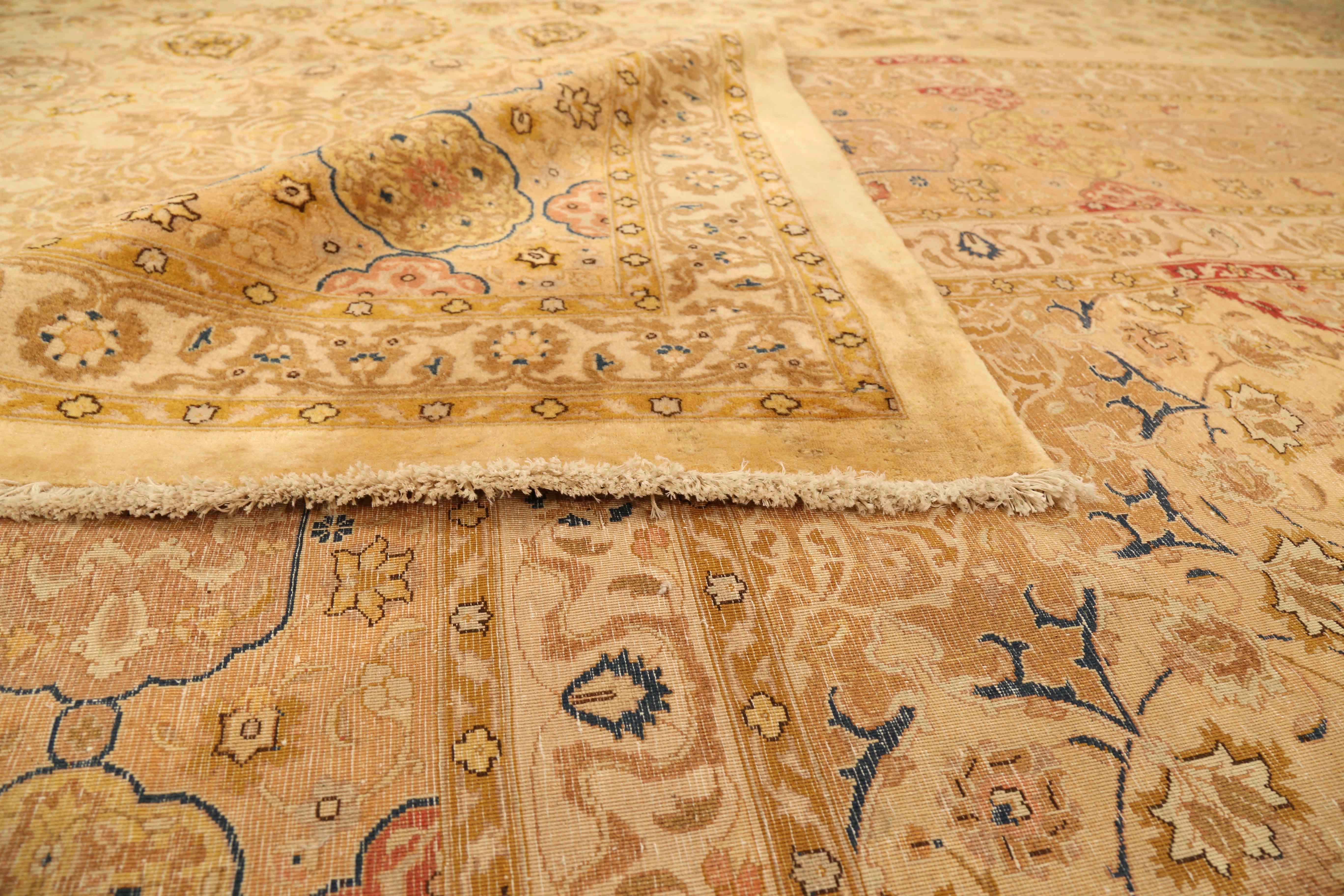 Thumbnail 3 for Antique Persian Tabriz Transitional Rug 75262