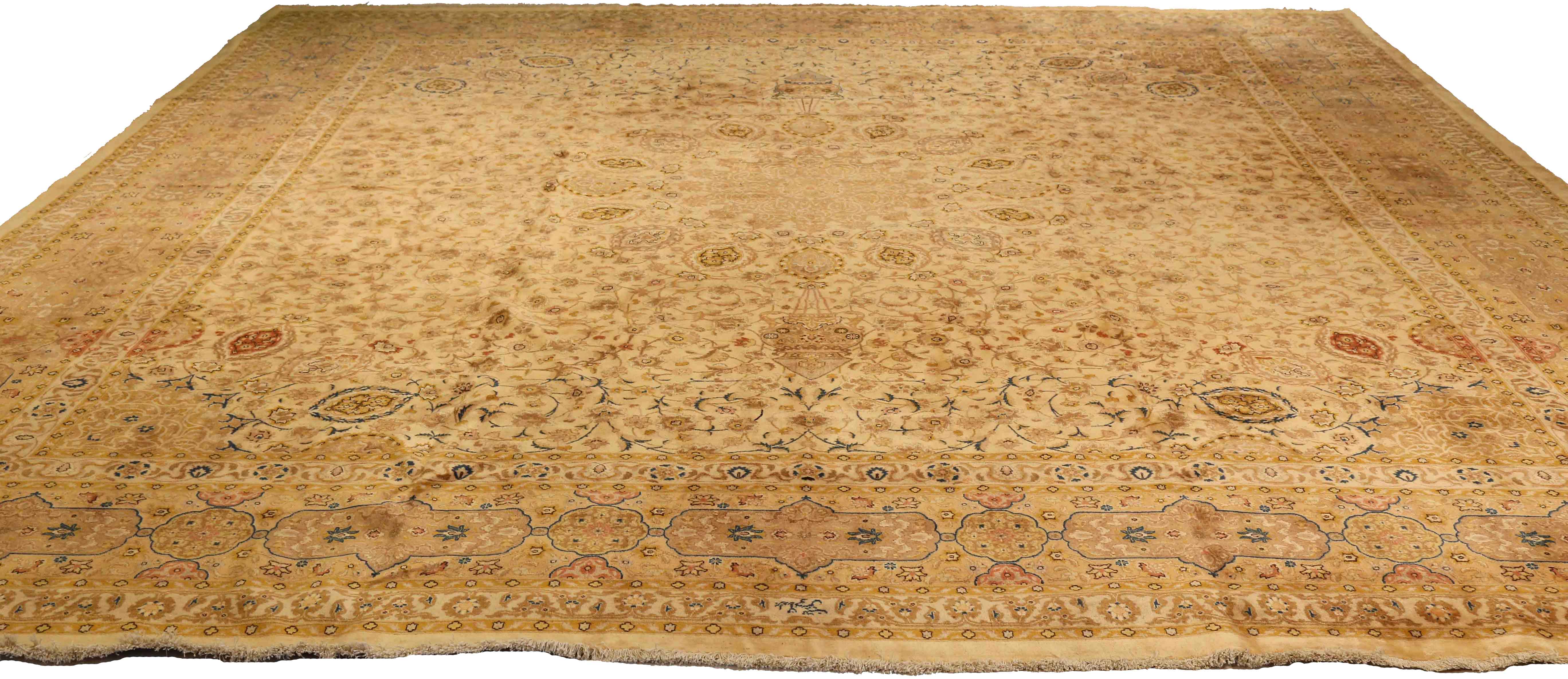 Thumbnail 5 for Antique Persian Tabriz Transitional Rug 75262