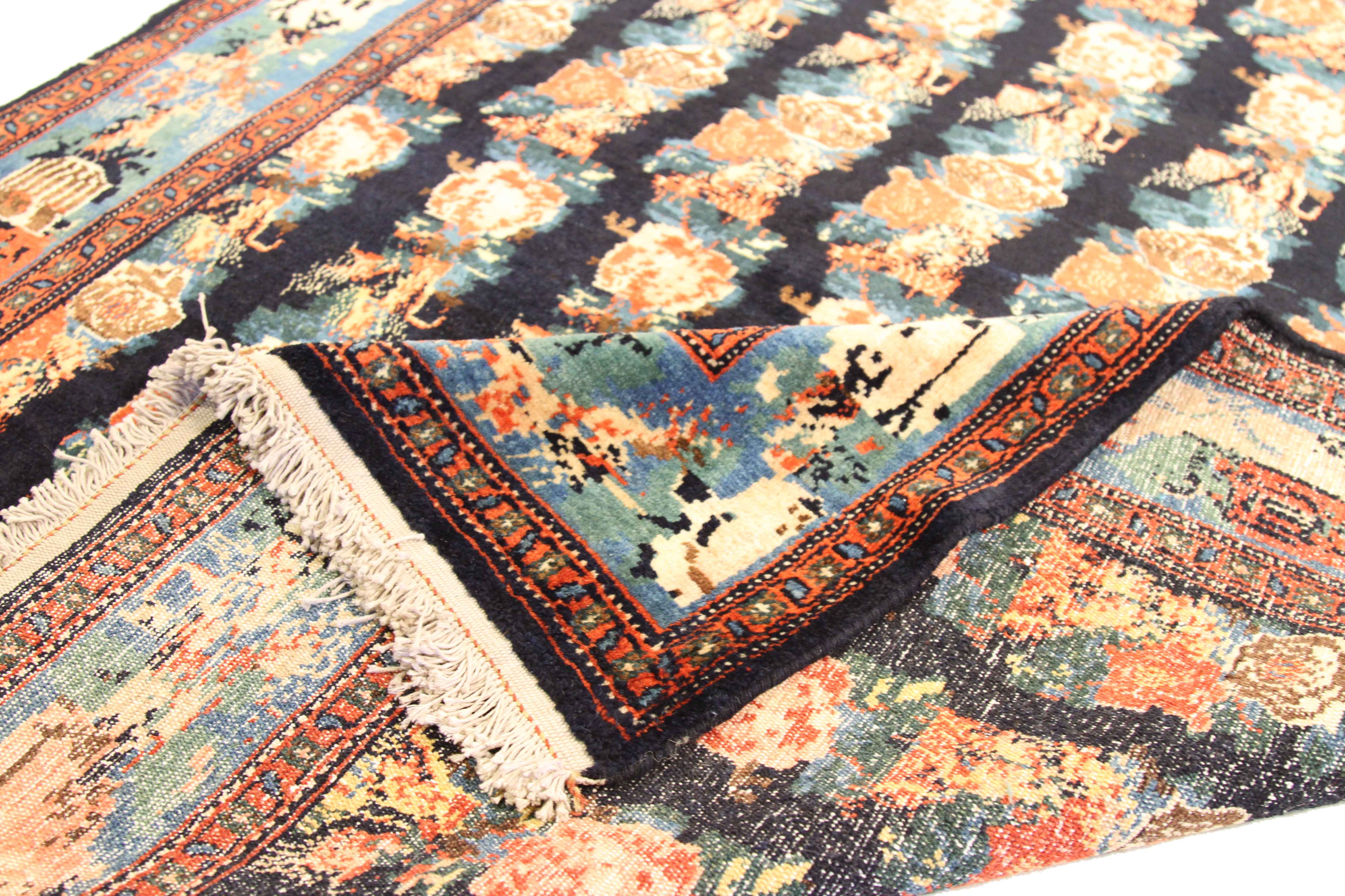 Thumbnail 2 for Antique Persian (Senneh (Kermanshah)) Traditional Rug 75267