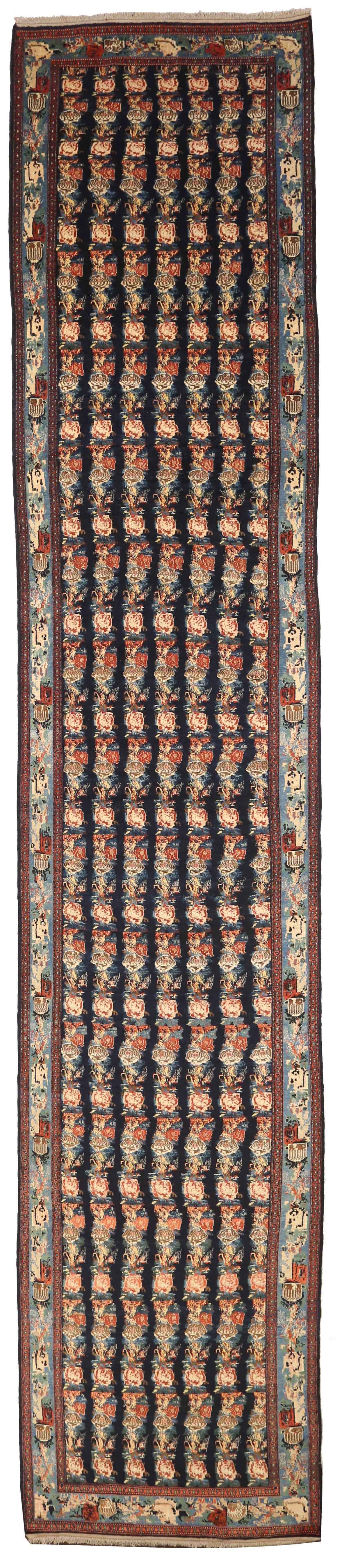 Thumbnail 4 for Antique Persian (Senneh (Kermanshah)) Traditional Rug 75268