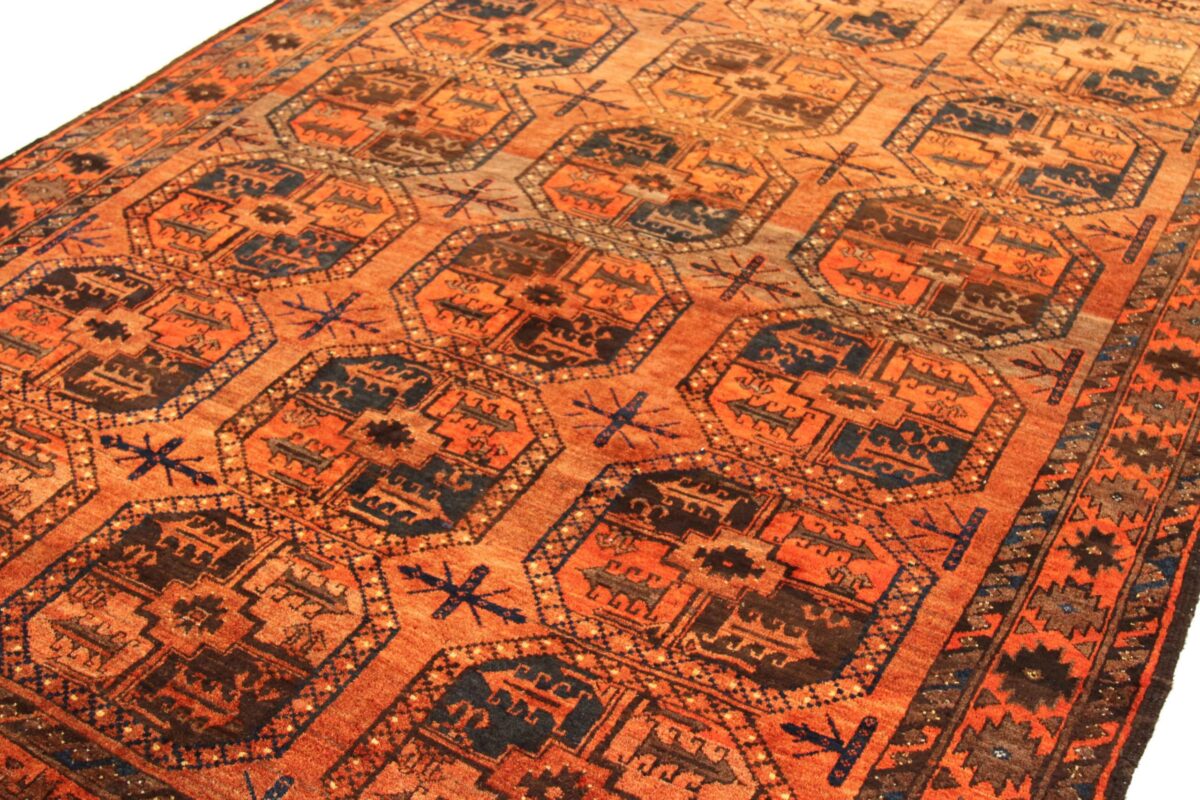 Thumbnail 14 for Antique Afghanistan Afghan Tribal Rug 75245