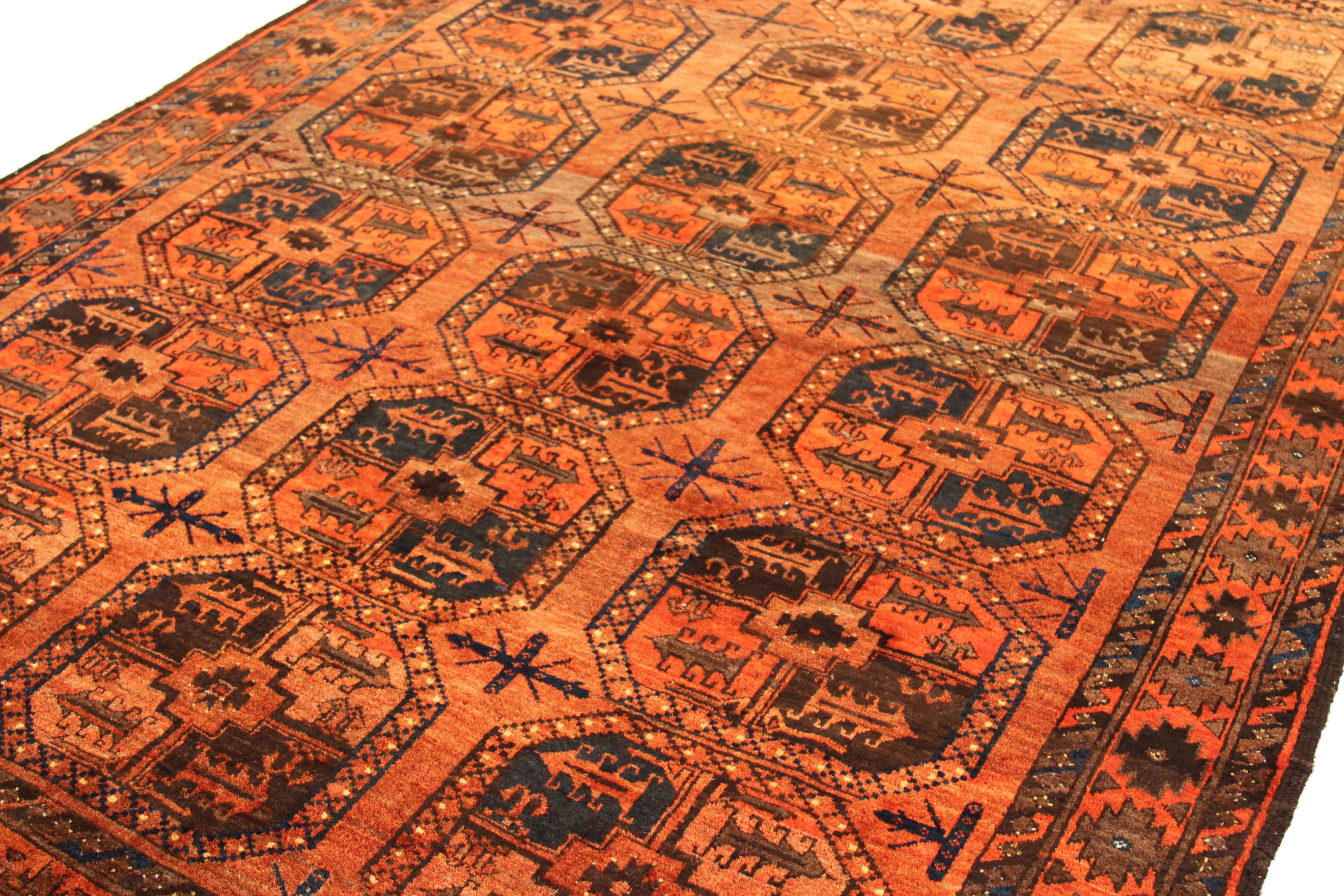 Thumbnail 2 for Antique Afghanistan Afghan Tribal Rug 75245