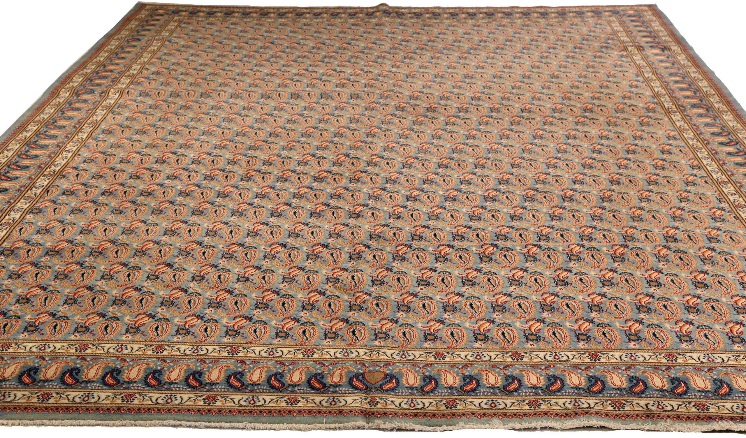 Thumbnail 9 for Antique Persian Mashad Traditional Rug 75317