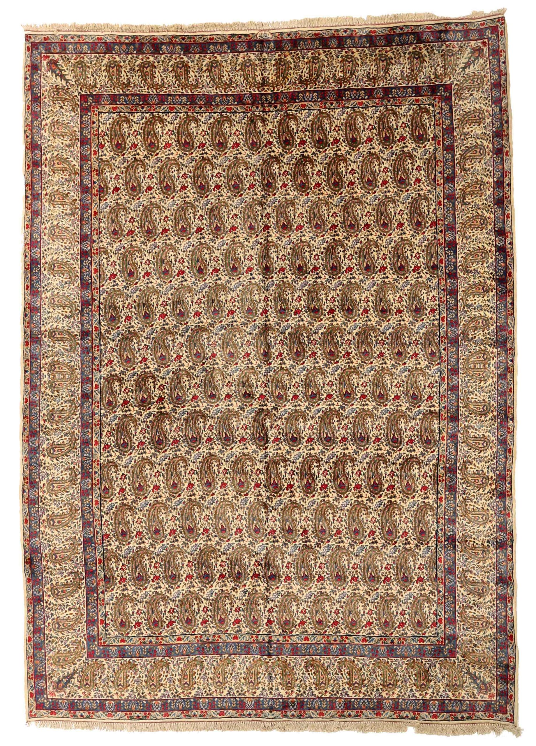 Thumbnail 3 for Antique Persian Kerman Traditional Rug 75322