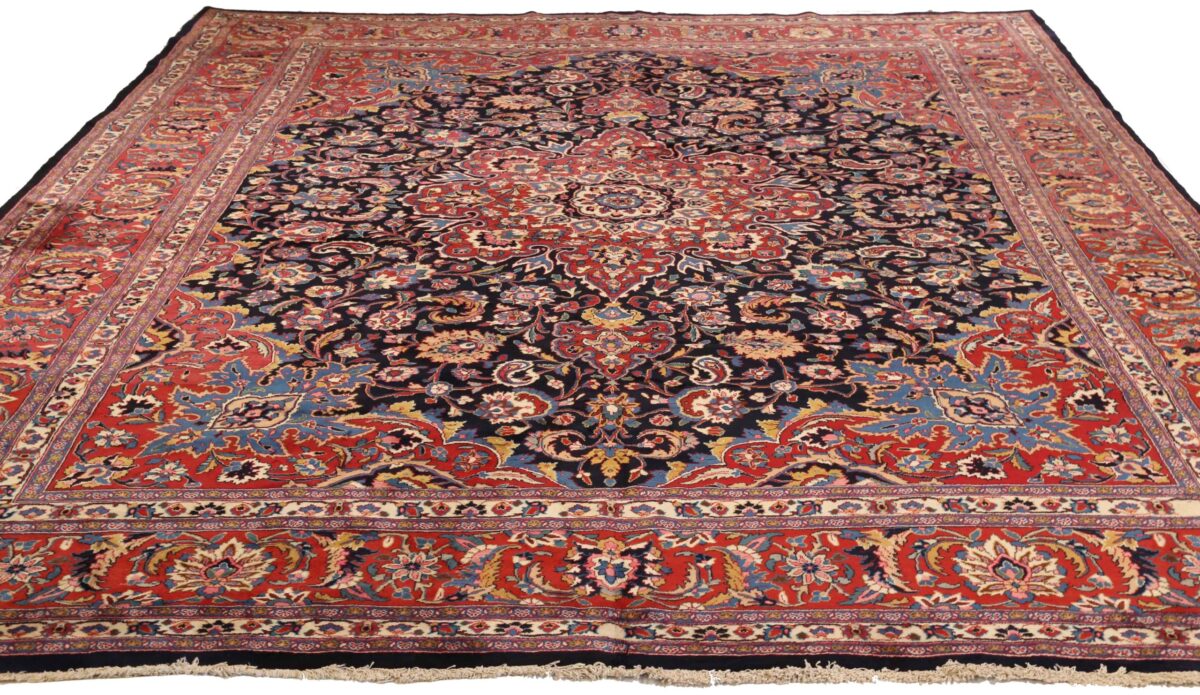 Thumbnail 15 for Antique Persian Mashad Traditional Rug 75324