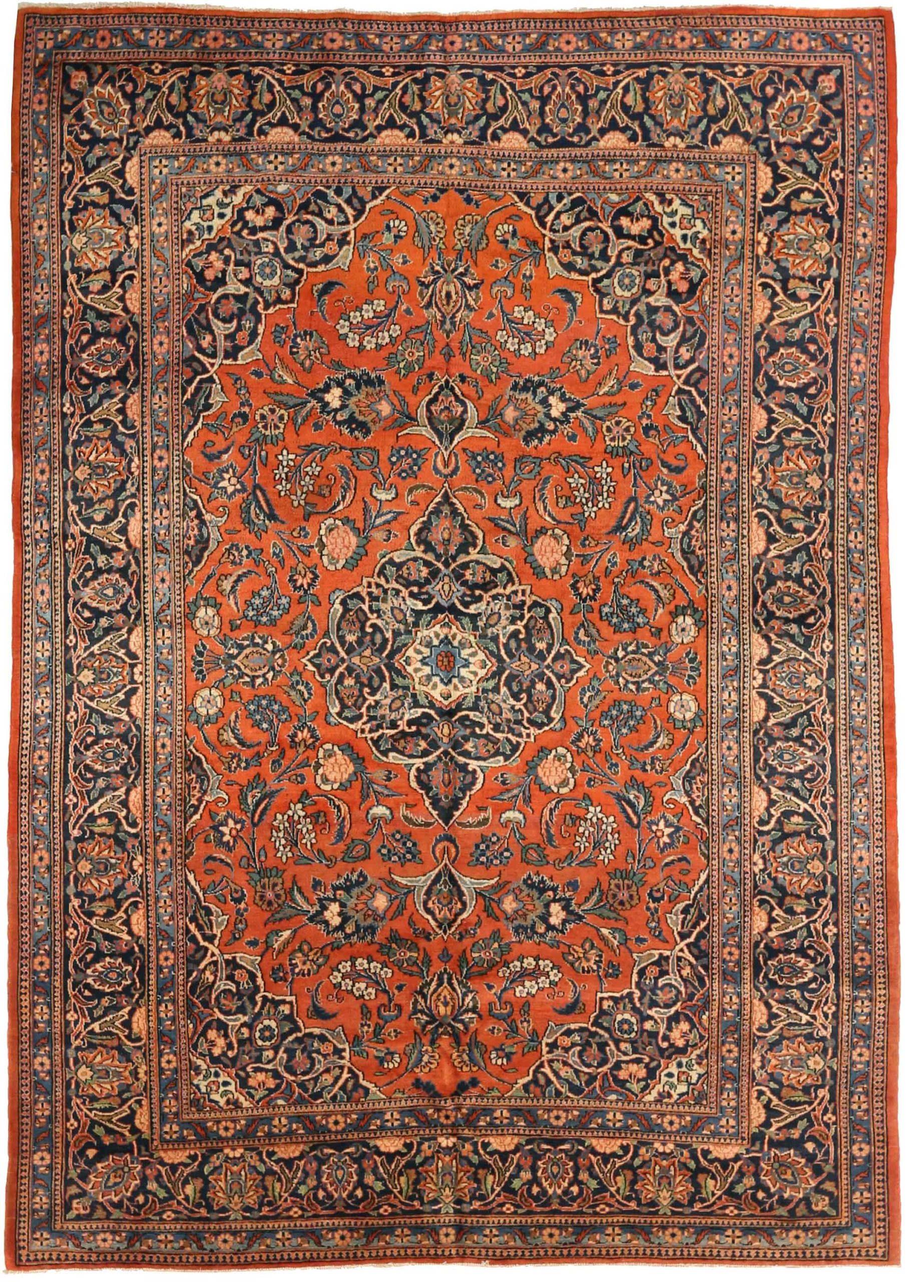 Thumbnail 5 for Antique Persian Kashan Traditional Rug 75326