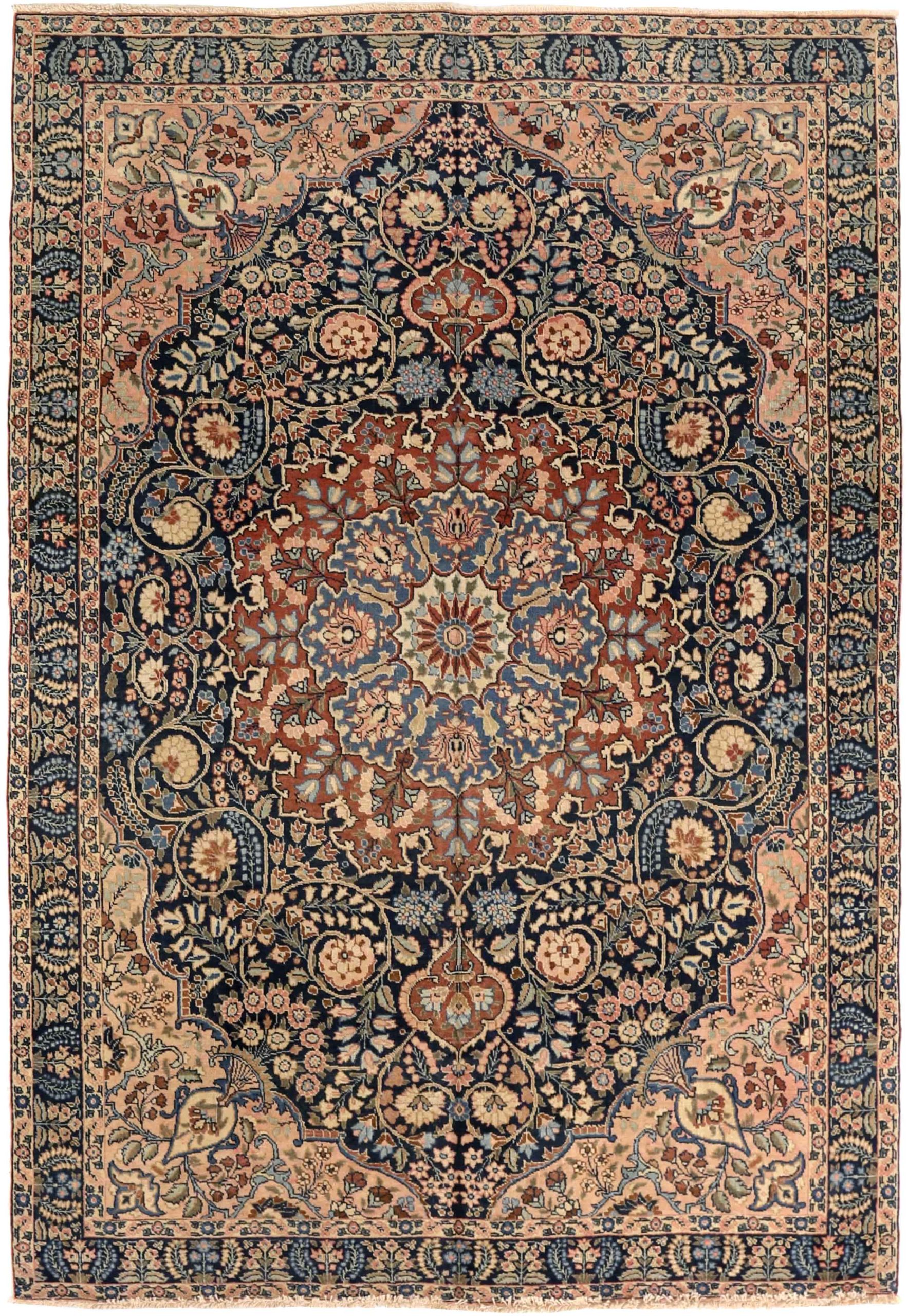 Thumbnail 5 for Antique Persian Tabriz Traditional Rug 75331