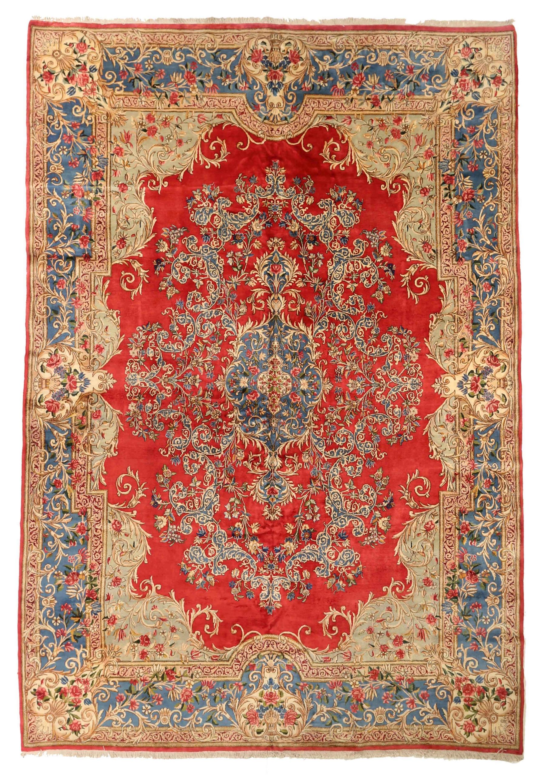 Thumbnail 4 for Antique Persian Kerman Traditional Rug 75296