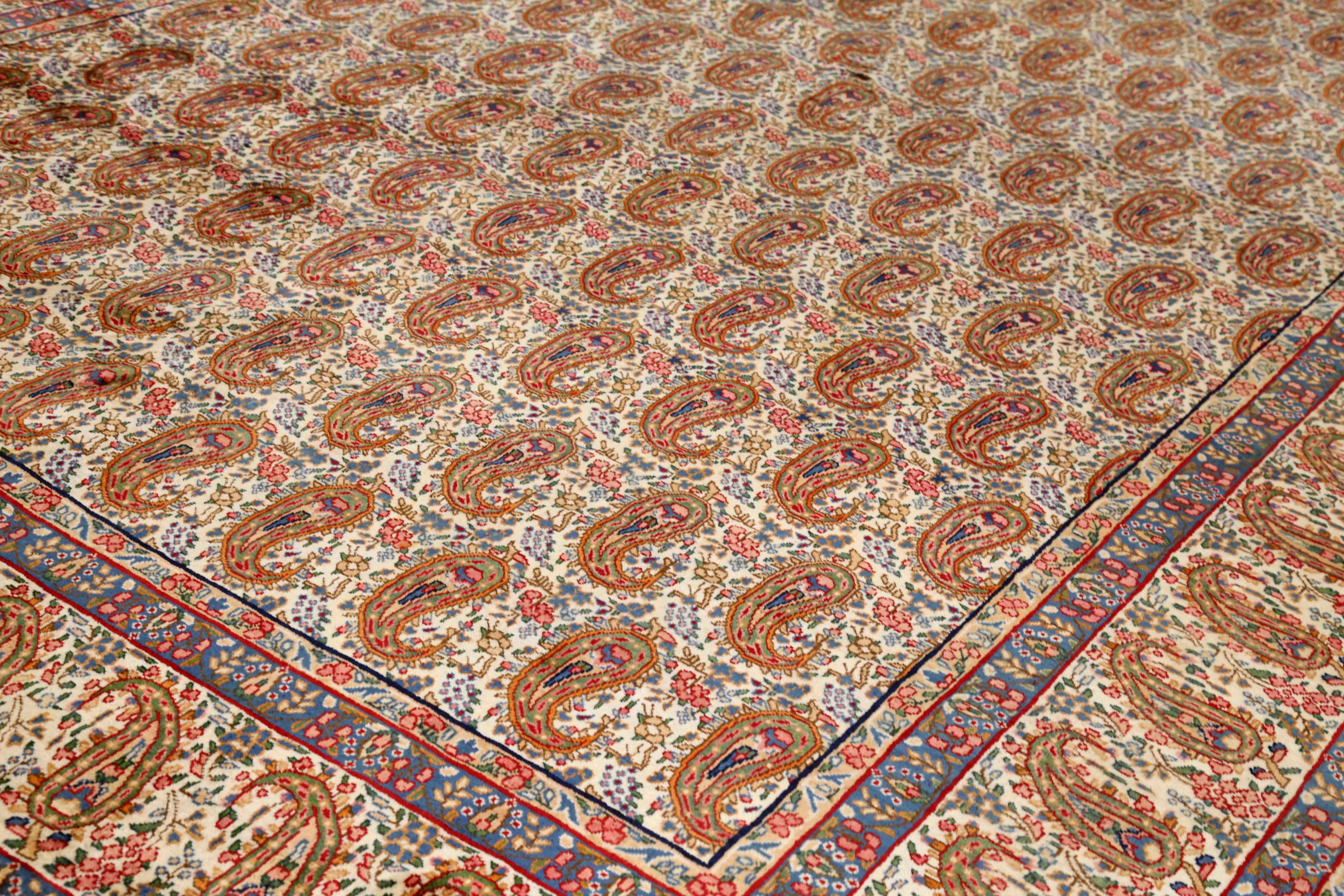 Thumbnail 3 for Antique Persian Yazd Traditional Rug 75301