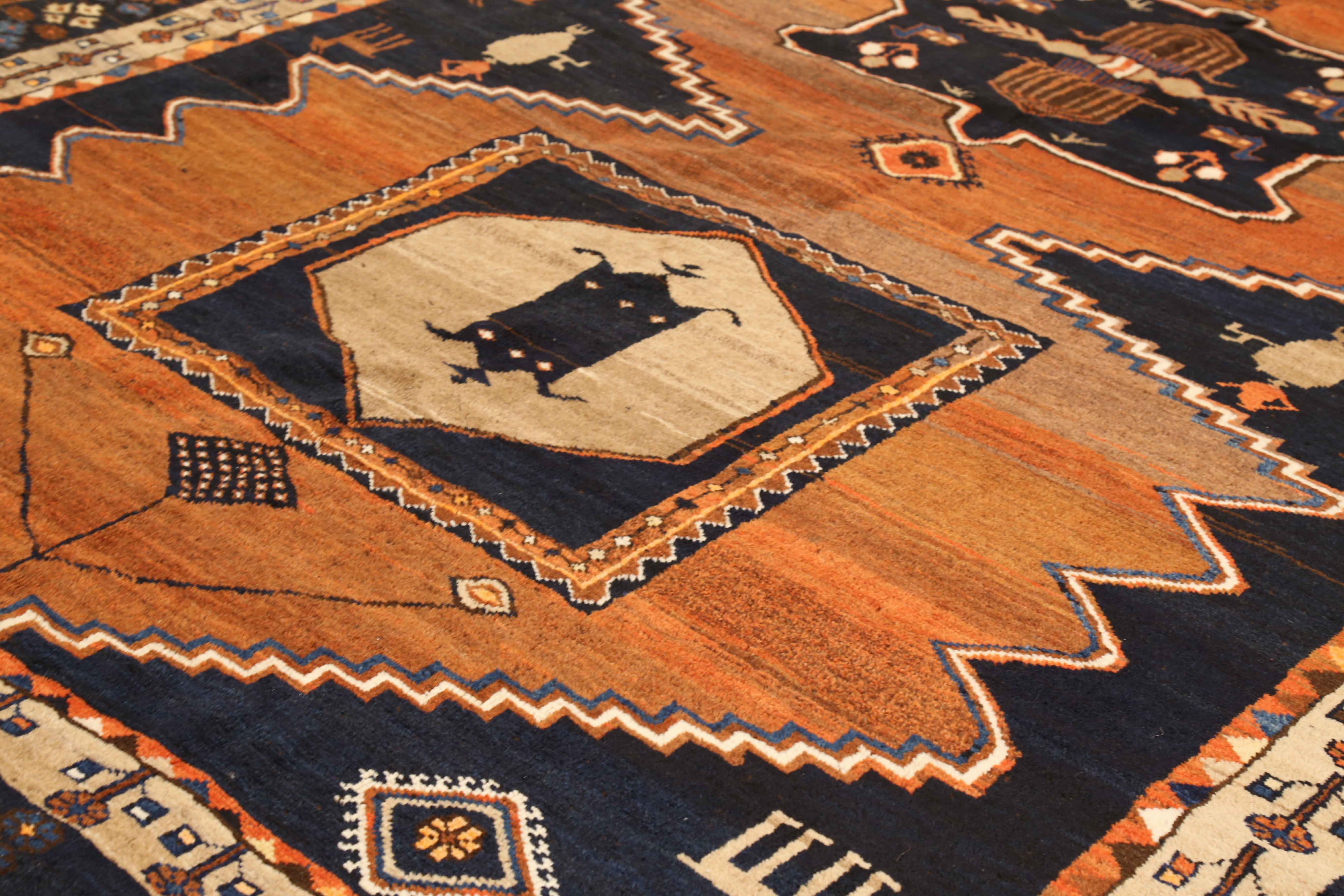 Thumbnail 4 for Antique Persian Traditional Rug 75310